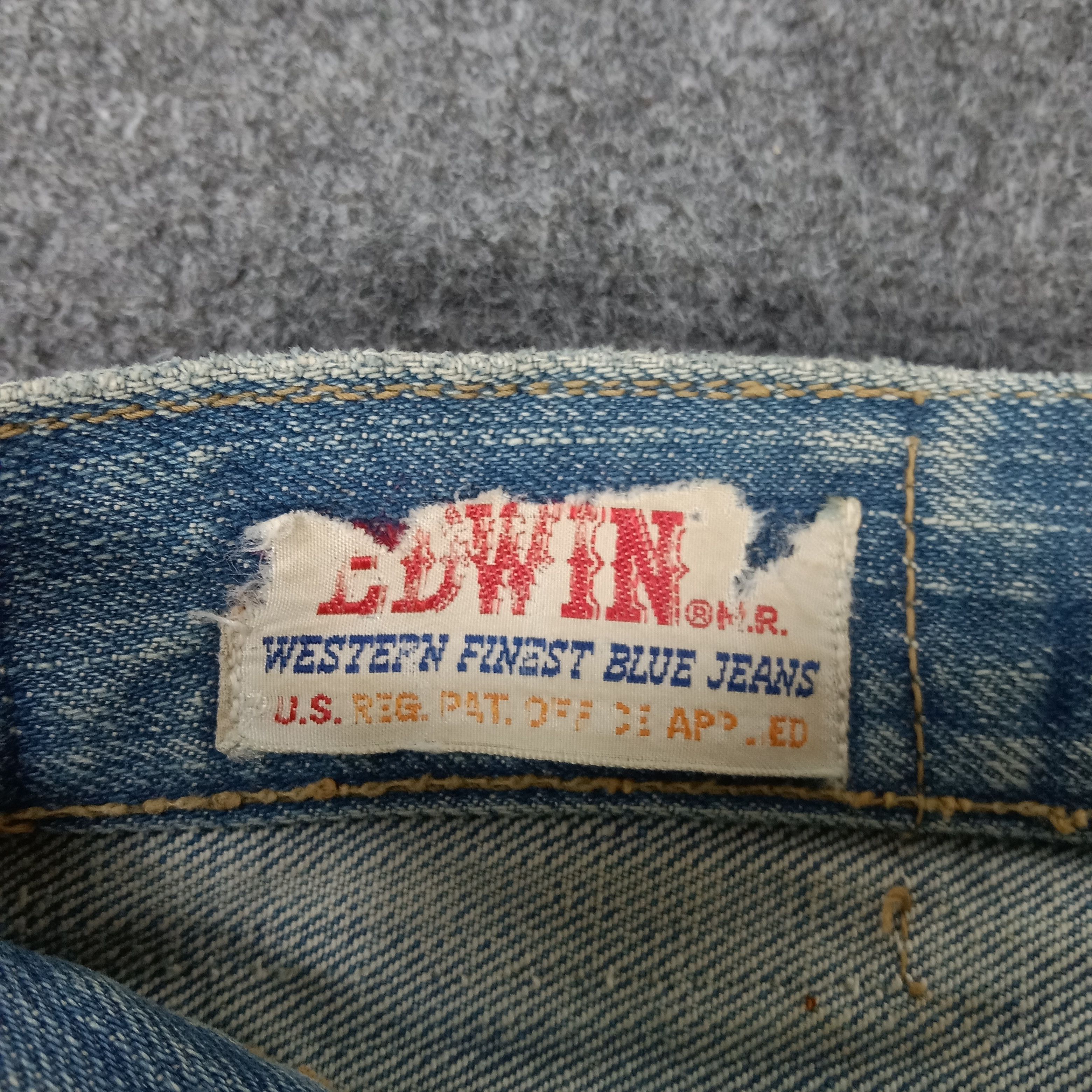 Edwin × Vintage Edwin American Distressed Style Denim Jeans Size US 26 / EU 42 - 4 Thumbnail