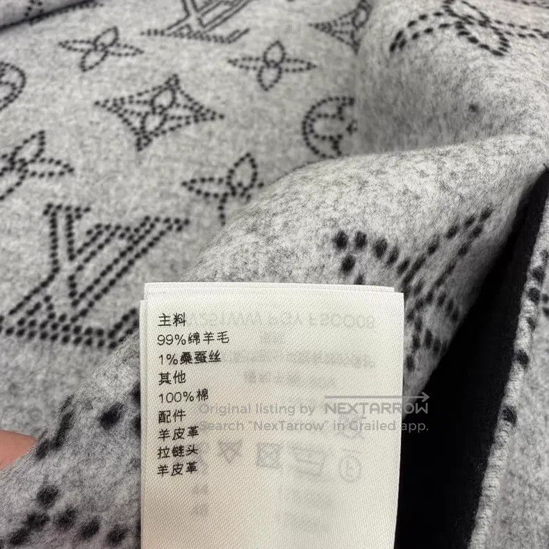 Louis Vuitton Louis Vuitton 25 black and white bib cloak Size ONE SIZE - 7 Thumbnail