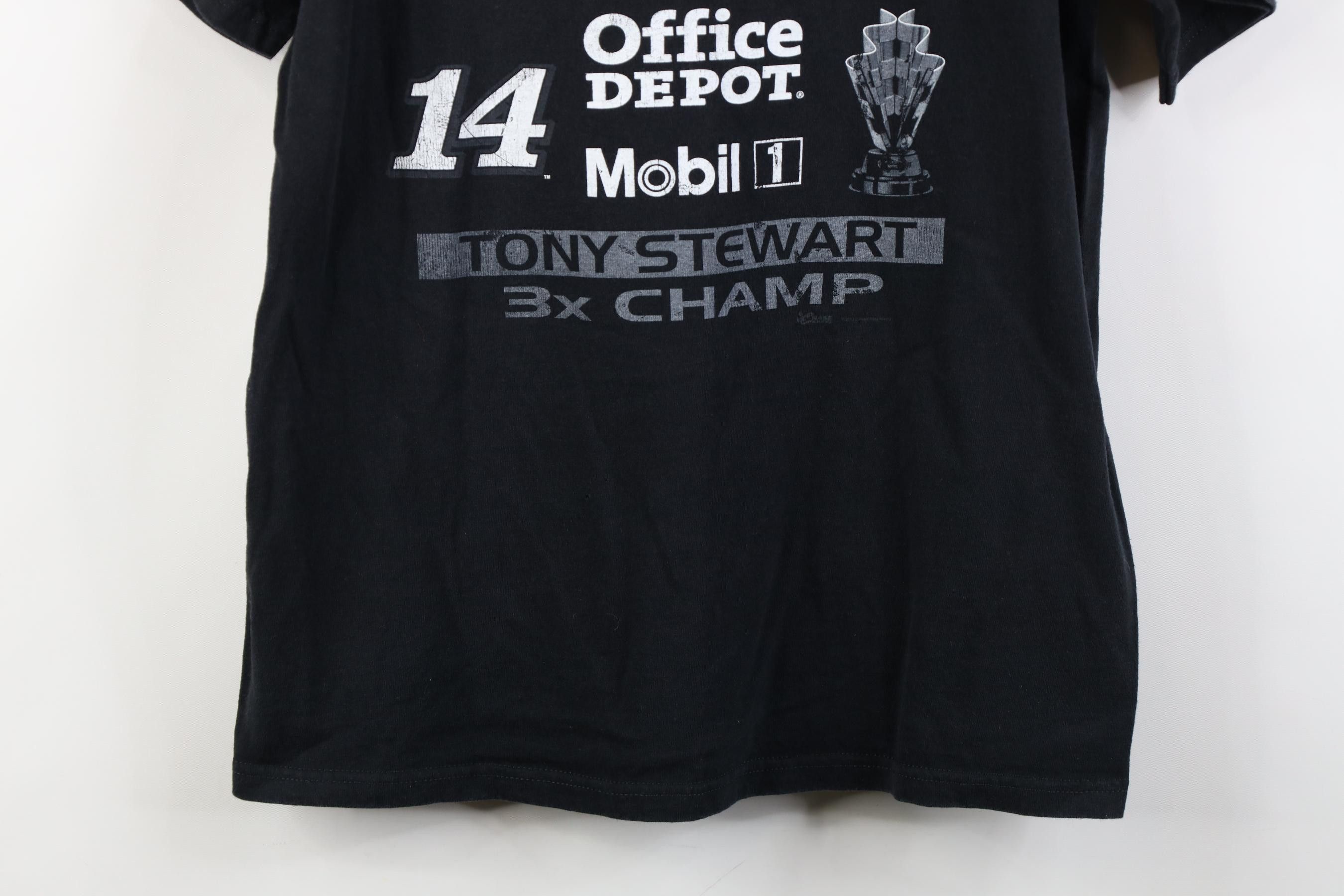 Vintage Y2K NASCAR 2011 Champion Tony Stewart Short Sleeve T-Shirt Size US M / EU 48-50 / 2 - 3 Thumbnail