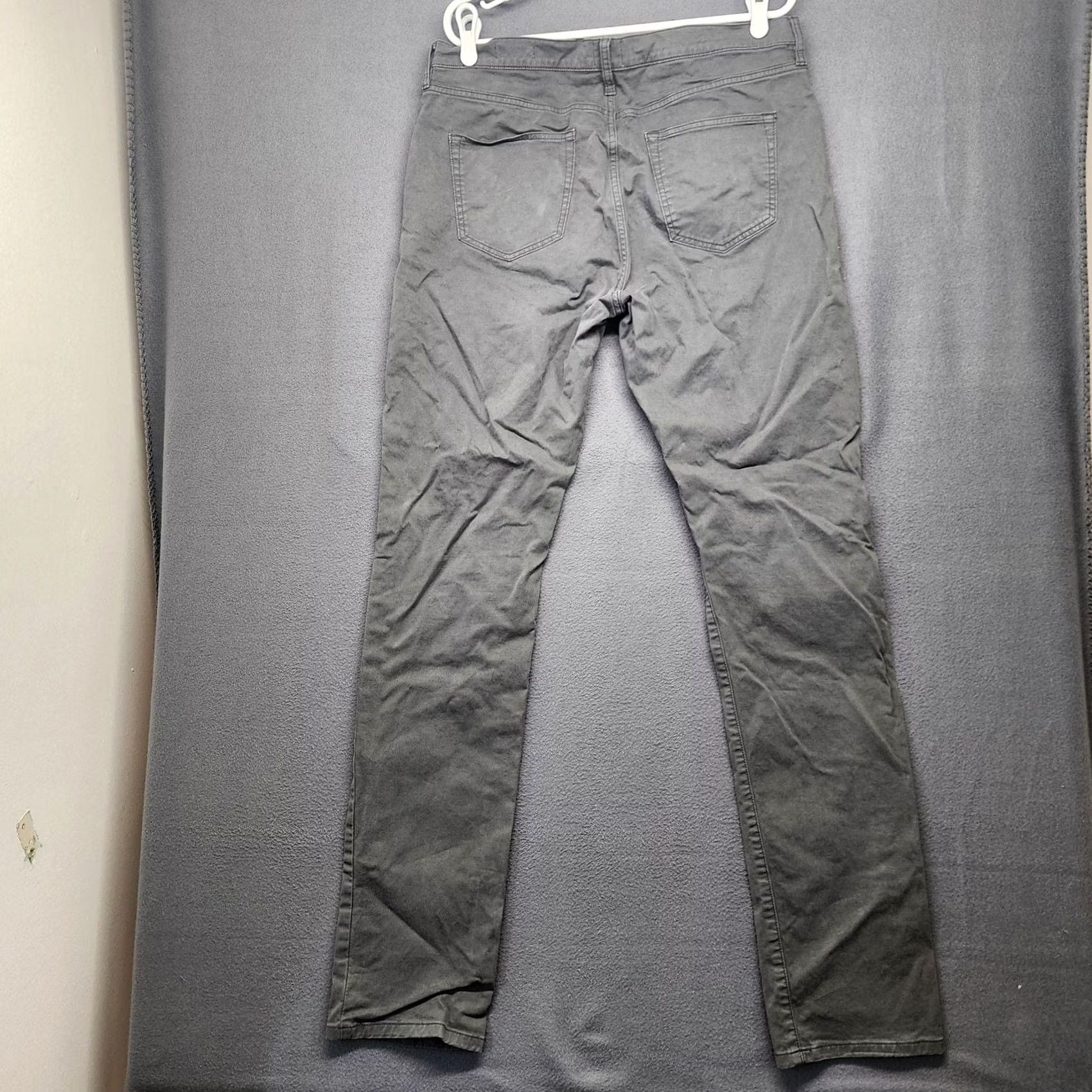 Flint And Tinder Flint and Tinder Pants Mens Slim Gray 5 Pocket Stretch Cotton Twill 36x36 Straight/Regular Size 36 Size US 36 / EU 52 - 2 Thumbnail