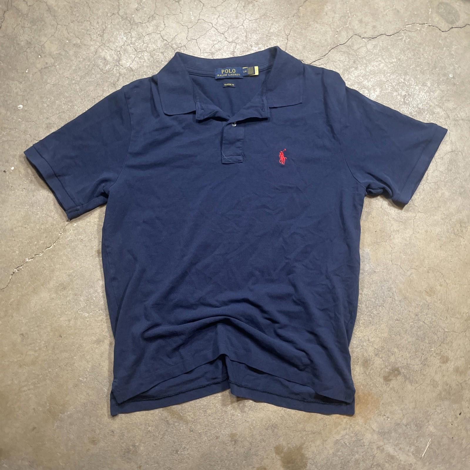 Polo Ralph Lauren Polo Ralph Lauren Blue Short Sleeve Polo Shirt Men's Large Size US L / EU 52-54 / 3 - 1 Thumbnail