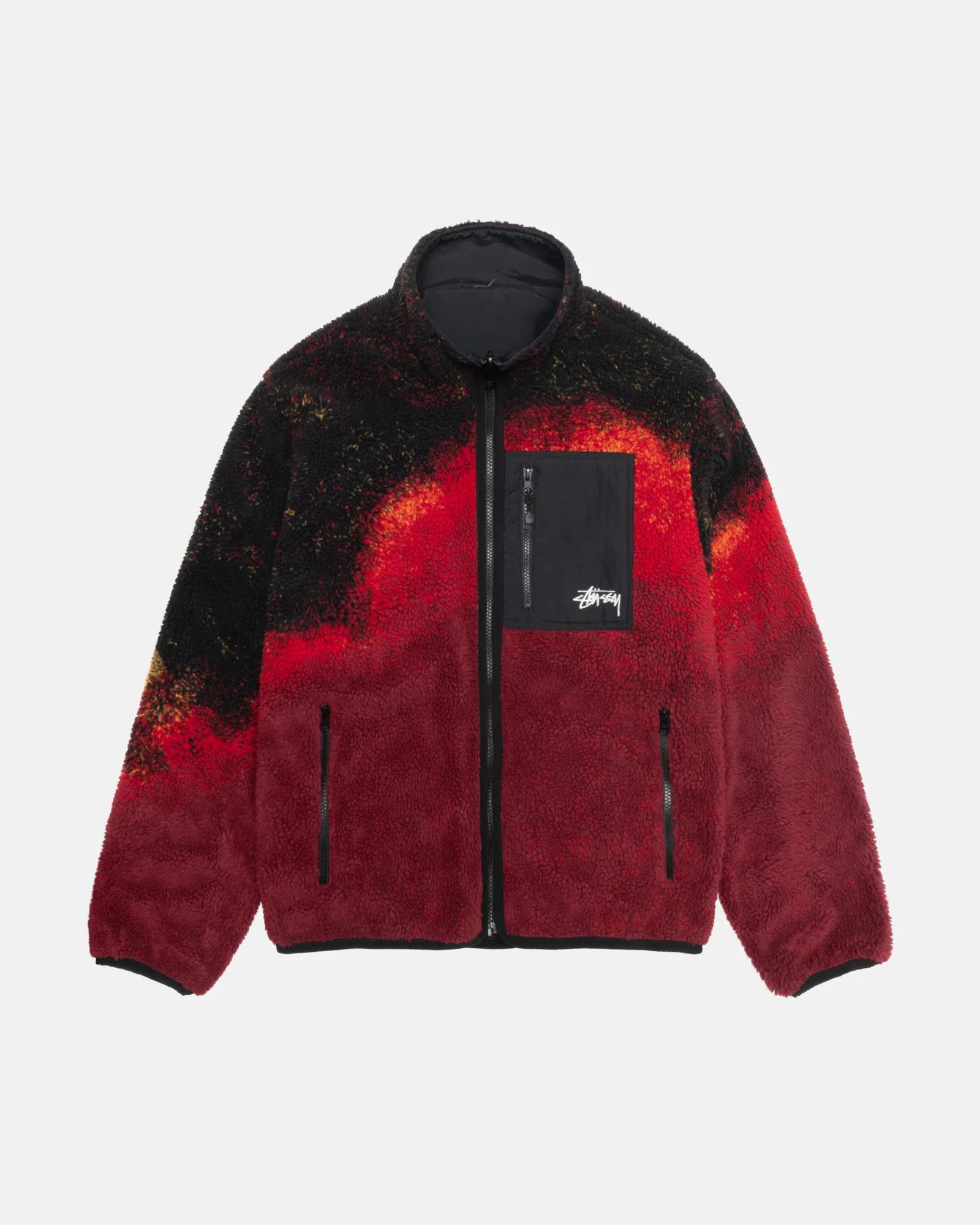 Stussy SHERPA REVERSIBLE JACKET LAVA Size US XL / EU 56 / 4 - 1 Thumbnail
