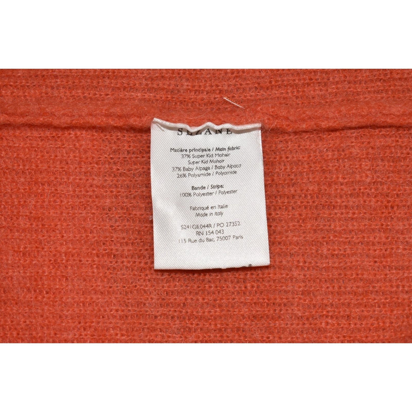 Sezane NWT LA MAILLE SEZANE Gilet Barry Mohair Alpaca Sweater Sz L Size L / US 10 / IT 46 - 7 Thumbnail