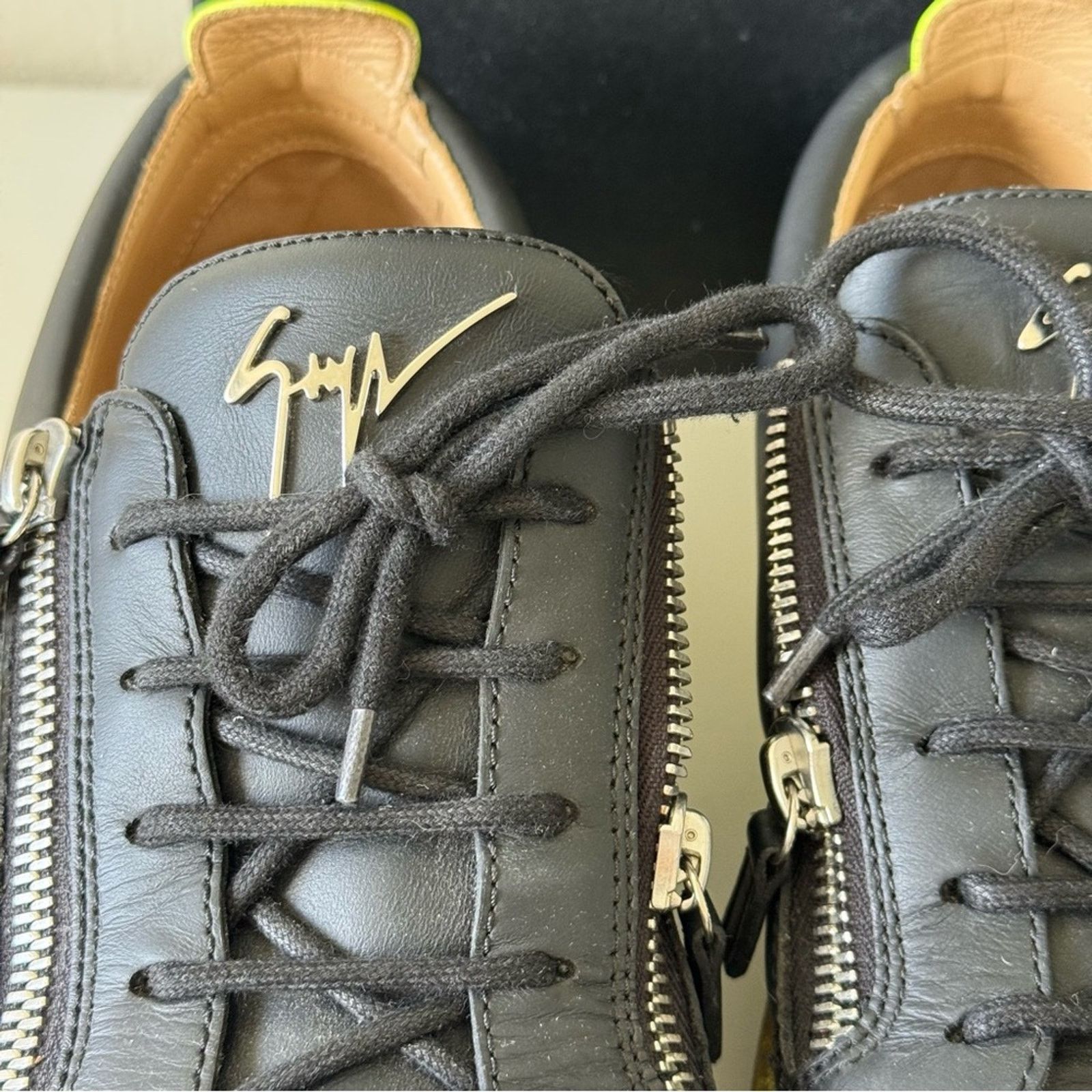 Giuseppe Zanotti Giuseppe Zanotti Black Sneakers with Modern Design, Size 45 Size US 12 / EU 45 - 3 Thumbnail