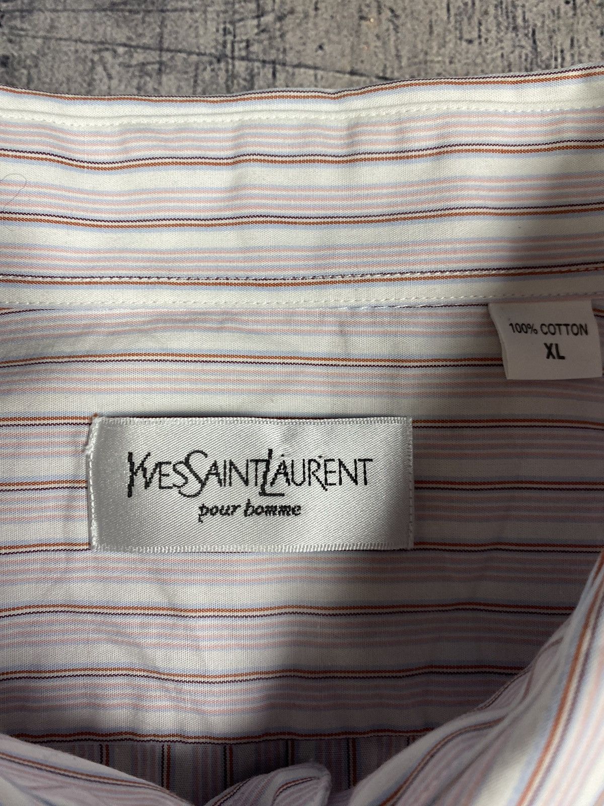 Vintage Vintage Yves Saint Laurent Button Up Shirt Size XL Size US XL / EU 56 / 4 - 12 Thumbnail