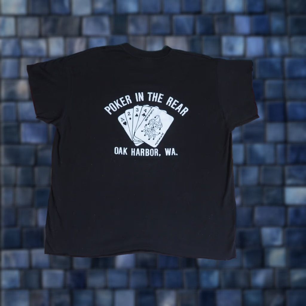 Vintage VTG 80s Stedman Harborlite Tavern Pub Bar WA Poker USA Black Tee Shirt L Mens Graphic Tee Vintage 1980s Grunge Size US L / EU 52-54 / 3 - 1 Thumbnail