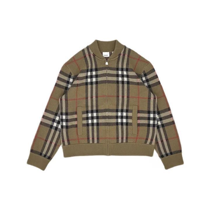 Burberry Burberry Burberry FW23 Brown Plaid Zip Cardigan-2507 Size US M / EU 48-50 / 2 - 2 Thumbnail