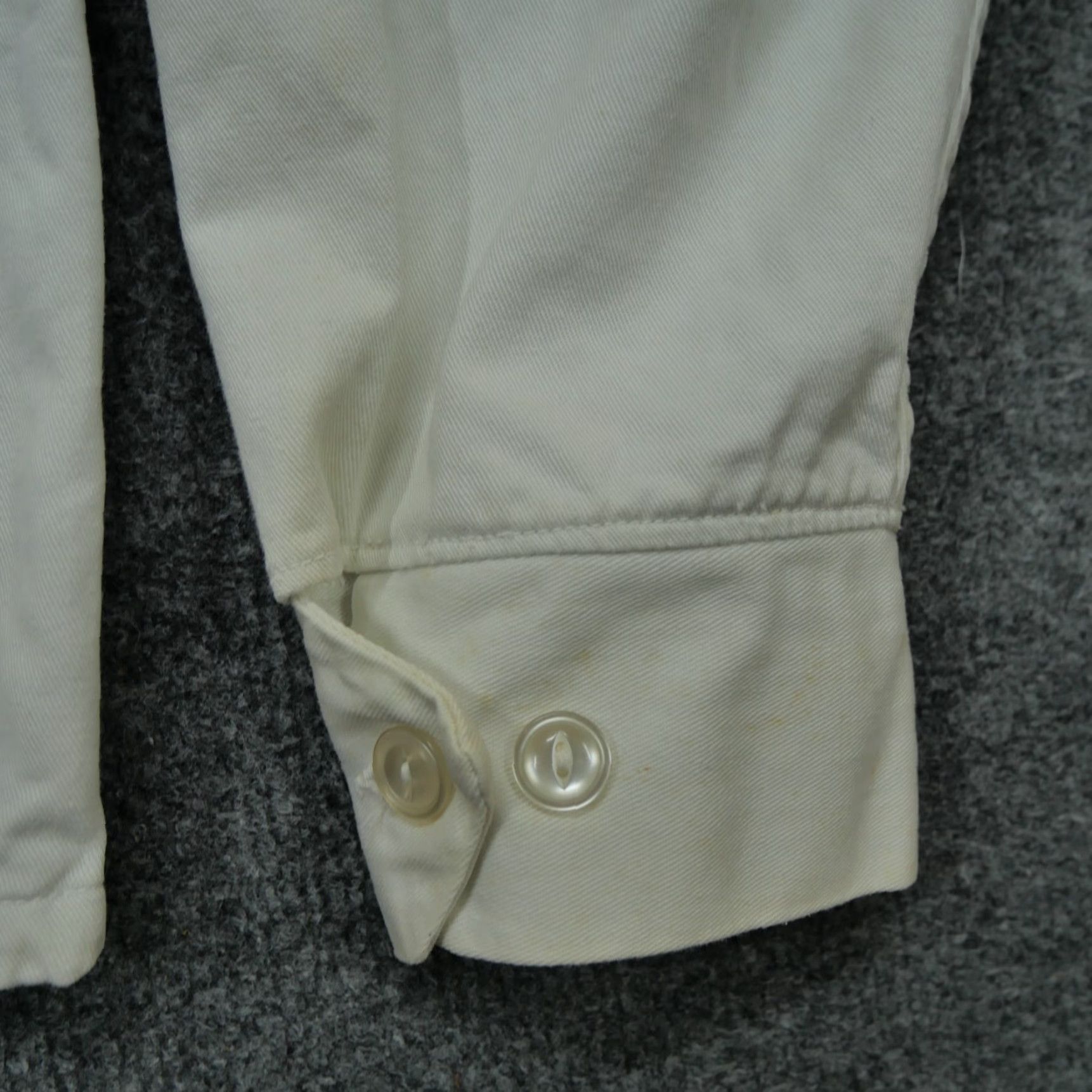 Delta VINTAGE Sigma Delta Theta Jacket Womens M White Canvas Zip Size M / US 6-8 / IT 42-44 - 6 Thumbnail