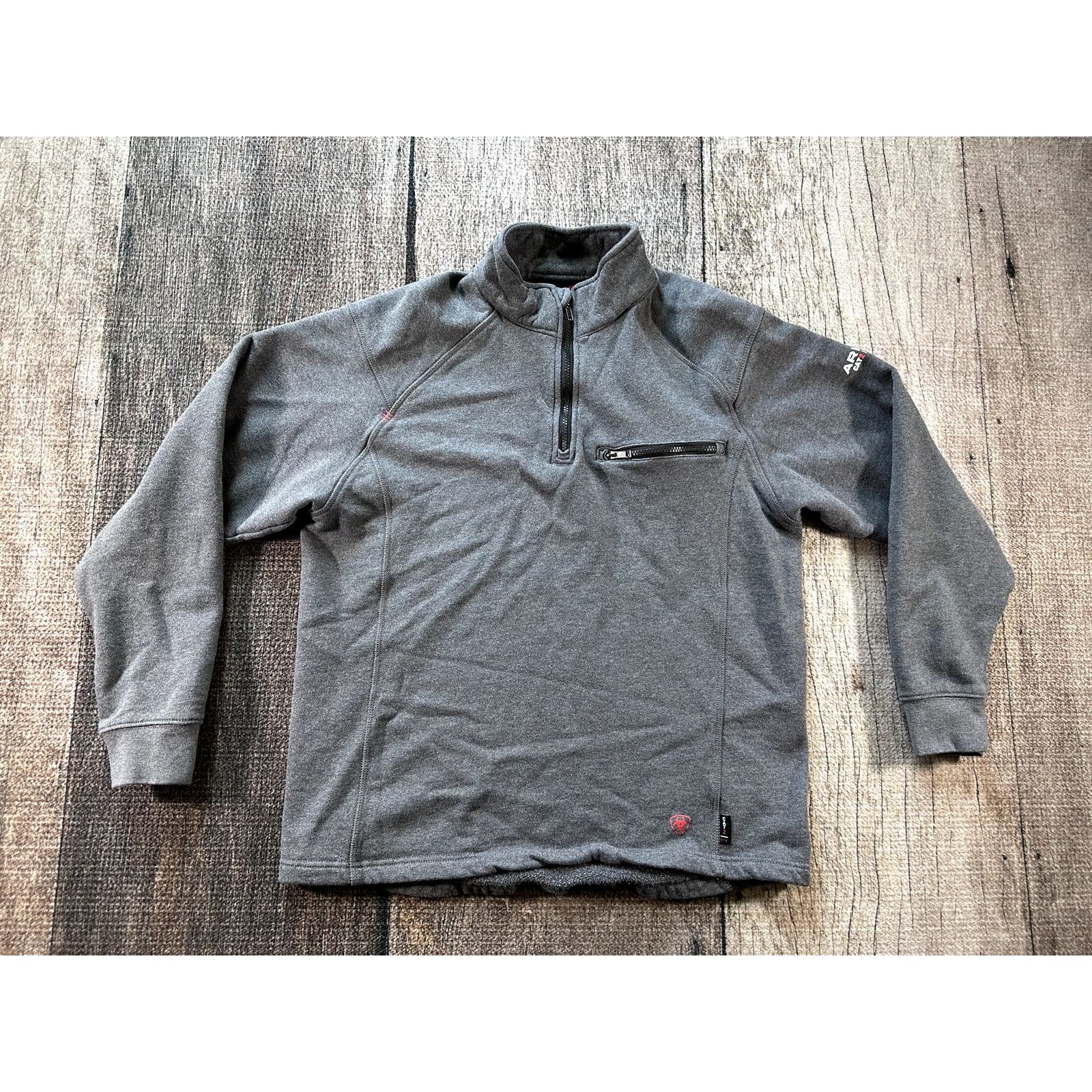 Ariat Ariat FR Sweatshirt Mens M Grey Pullover Work CAT2 1/4 Zip Size US M / EU 48-50 / 2 - 1 Thumbnail