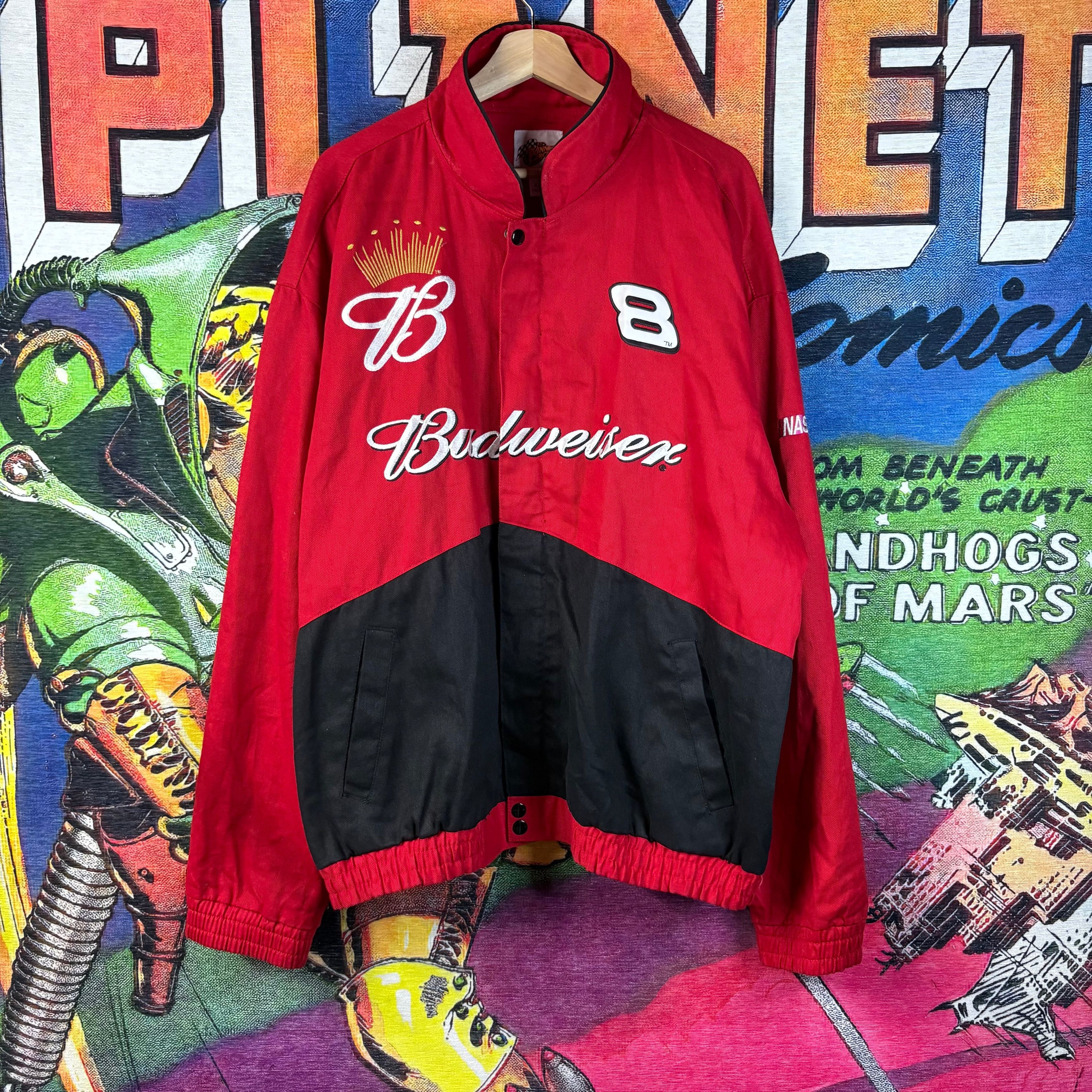 Y2K Budweiser Dale Earnhardt Jr. #8 NASCAR Racing Jacket