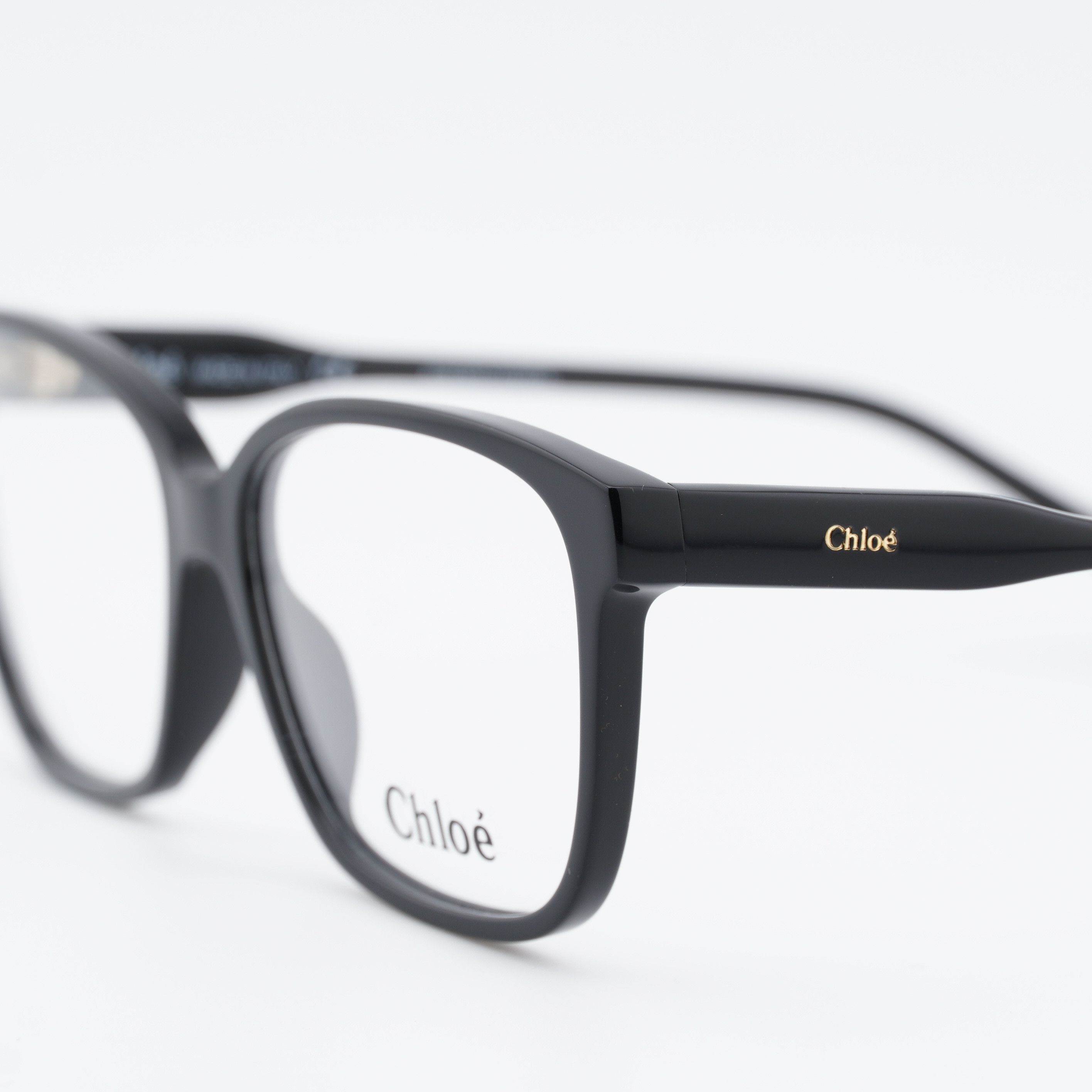 Chloe Chloe CH0115O 001 Eyeglasses Shiny Black 54mm Square Frame Size ONE SIZE - 2 Thumbnail