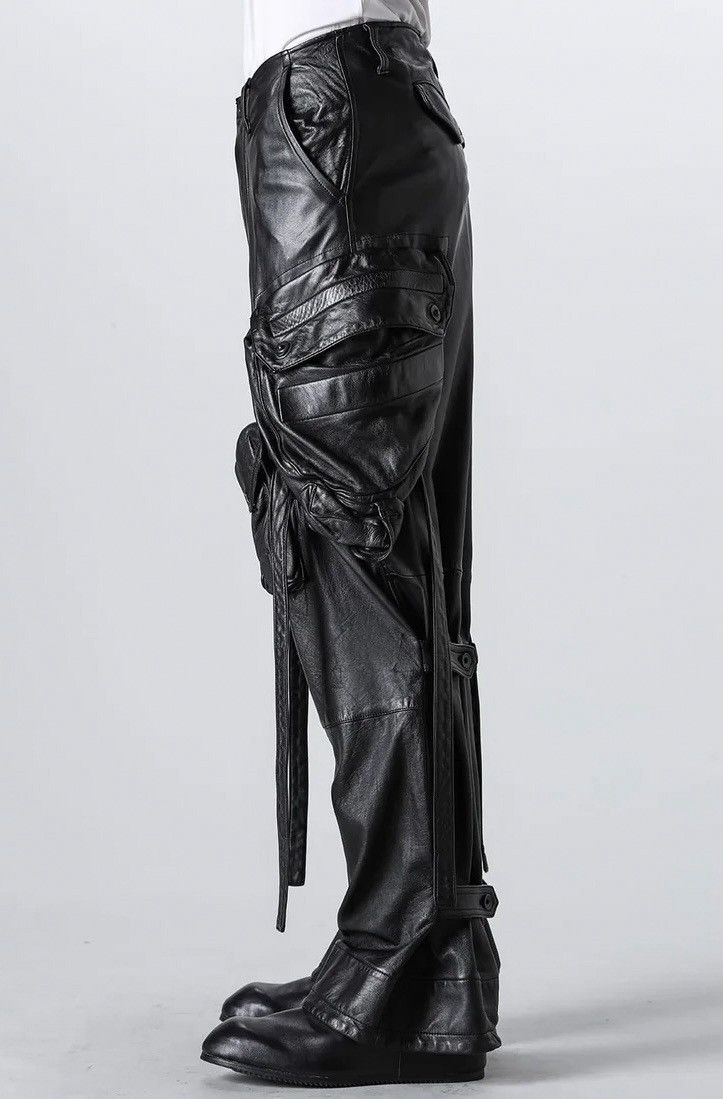 Julius Julius Leather Wide Gas Mask Cargo Pants Size US 34 / EU 50 - 7 Thumbnail