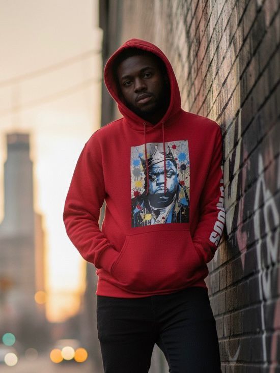 Jordan Craig MEN Hoodie Sweatshirt- Biggie Notorius - Black Size US L / EU 52-54 / 3 - 5 Thumbnail