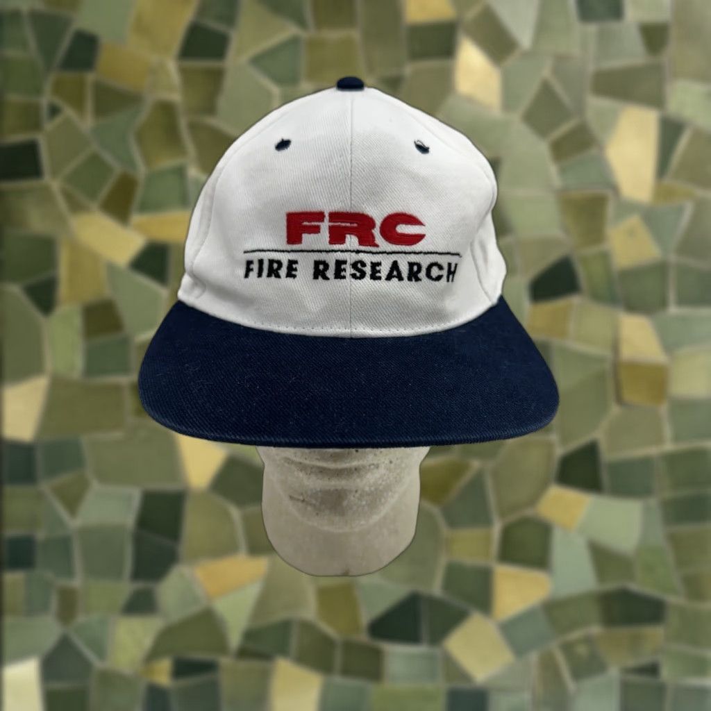 Vintage Hit Snapback Hat FRC Fire Research Adjustable White Embordered Size ONE SIZE - 1 Thumbnail