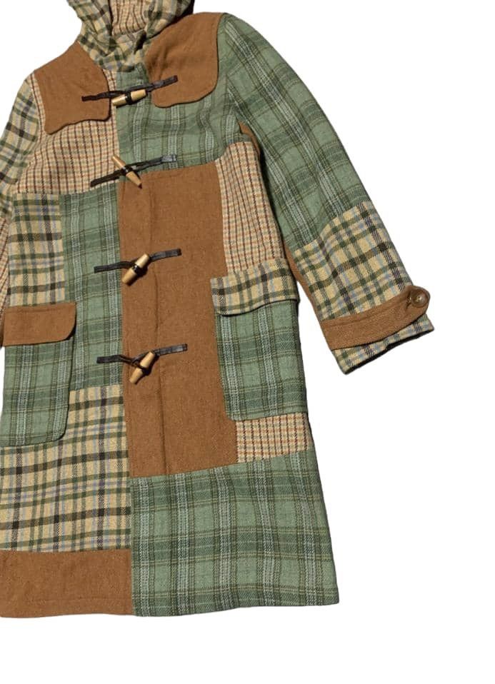 If Six Was Nine Vintage Japanese Patchwork Wool Long Jacket Paodelo Size US M / EU 48-50 / 2 - 3 Thumbnail