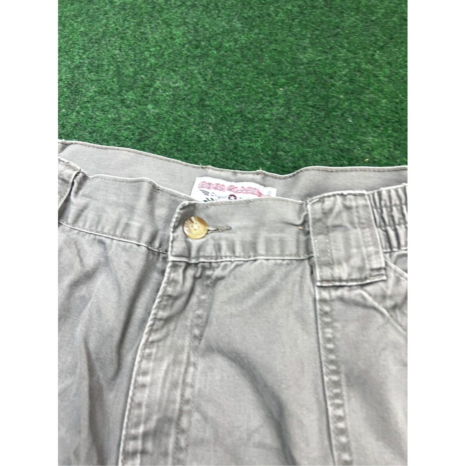Vintage Boca Classics Men's 36 (tagged 40) Gray Cargo shorts w/Pockets Hiking casual Size US 36 / EU 52 - 5 Thumbnail