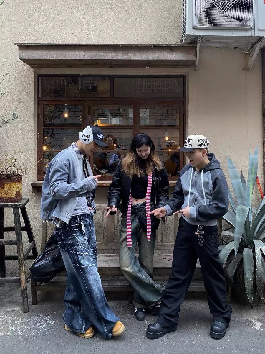 Japanese Brand STREETWEAR BAGGY JEANS Size US 34 / EU 50 - 2 Thumbnail