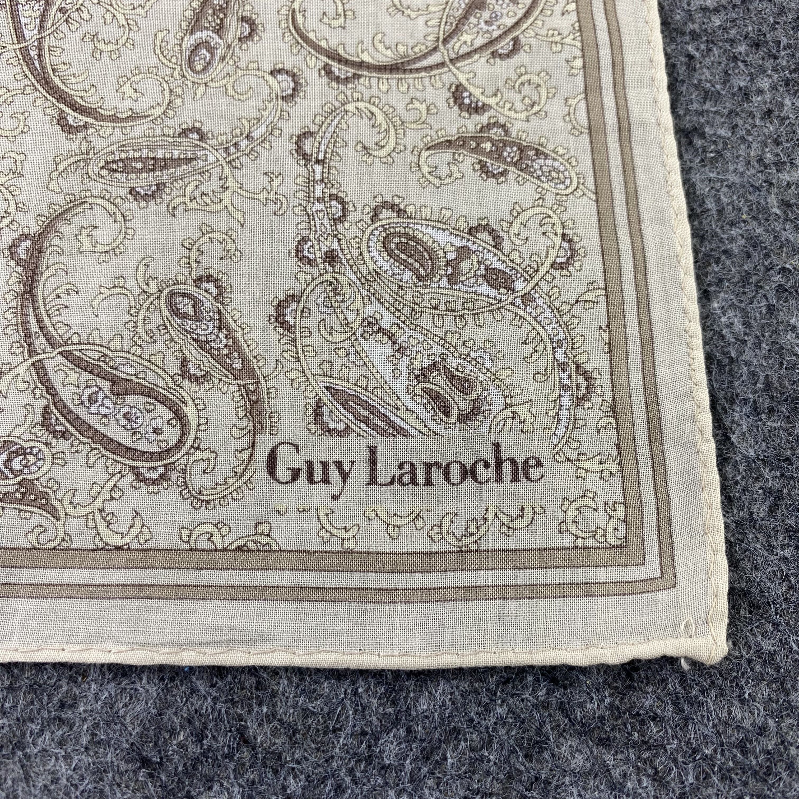 Guy Laroche Guy Laroche Paislee Handkerchief Neckerchief Bandana-B1356 Size ONE SIZE - 7 Thumbnail