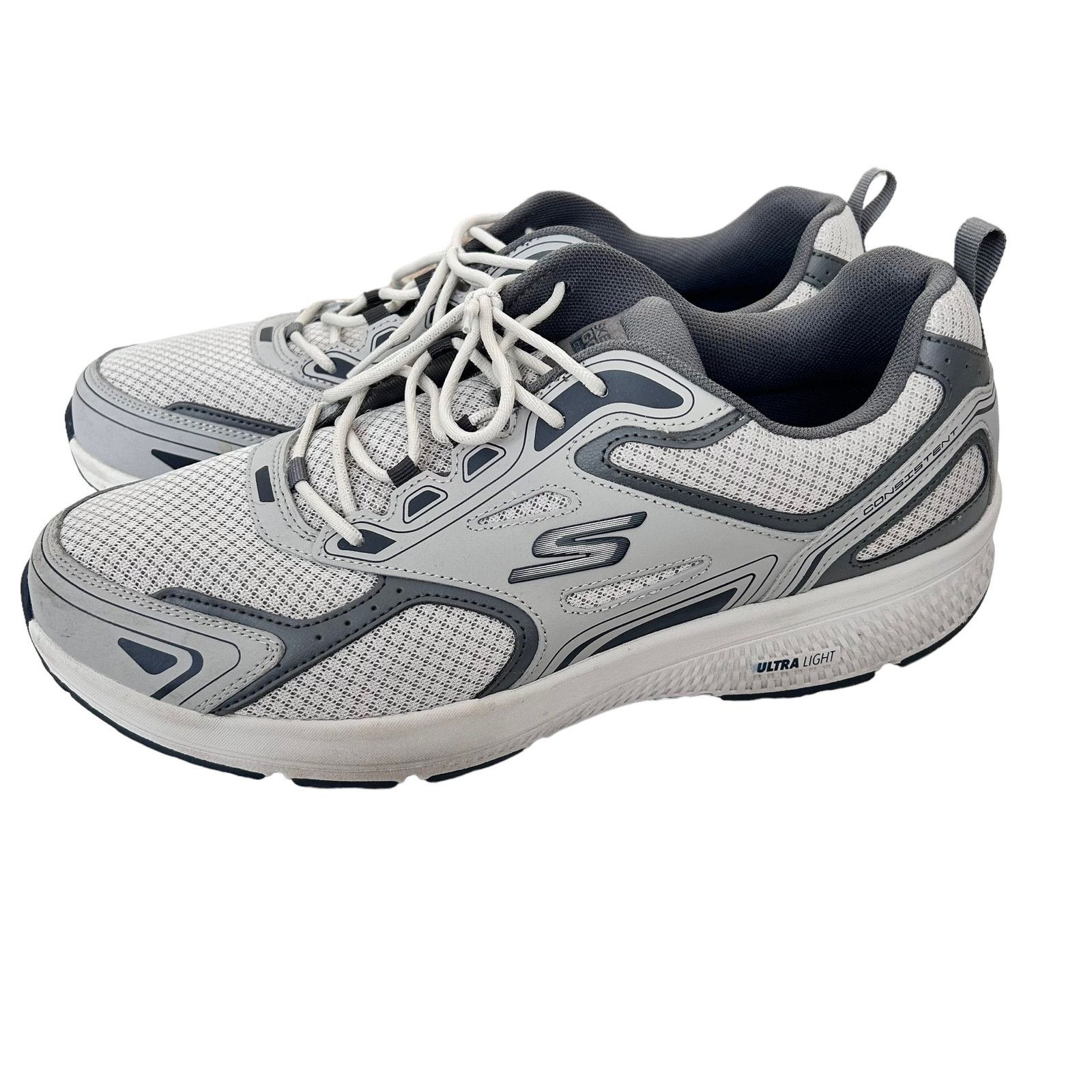 SKECHERS Skechers GOrun Consistent Gray Running Sneakers Sz 13 Size US 13 / EU 46 - 6 Thumbnail