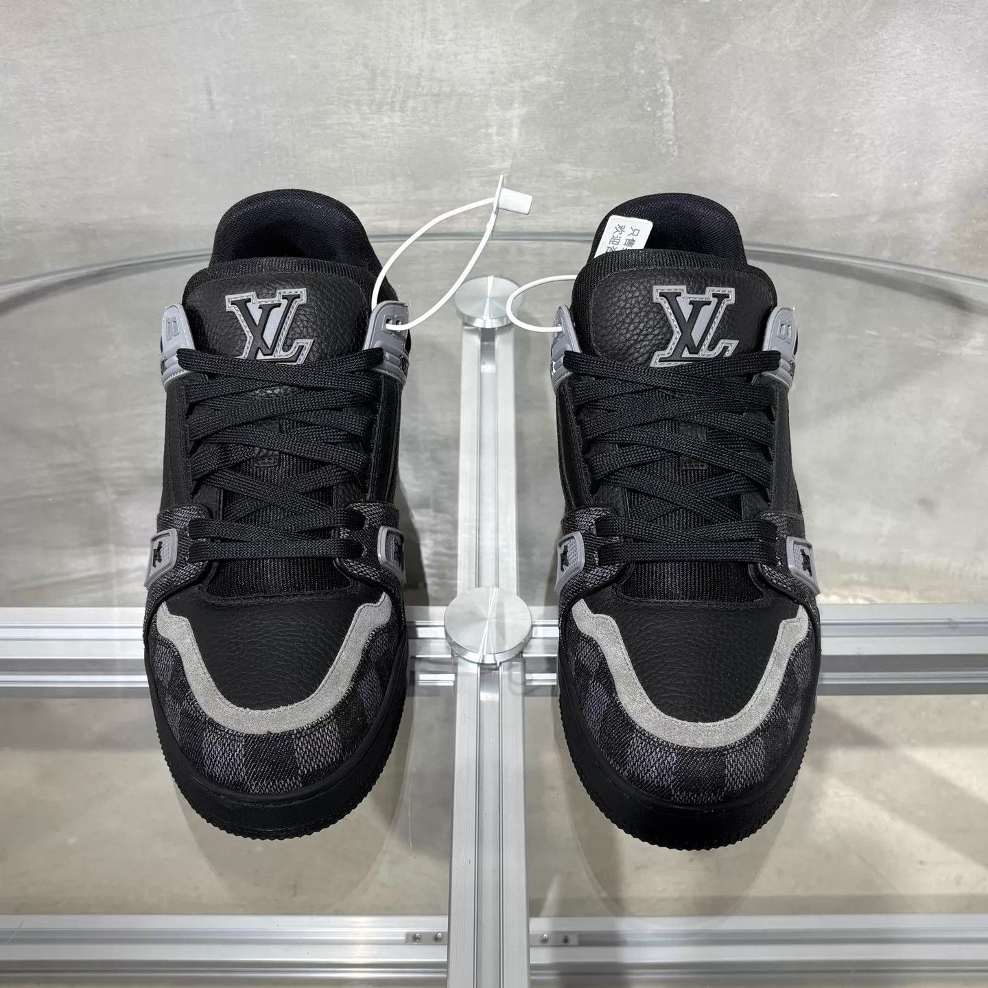 Louis Vuitton LV Trainer Black Monogram Denim New UK7.5 (41.5) Size US 8.5 / EU 41-42 - 1 Thumbnail