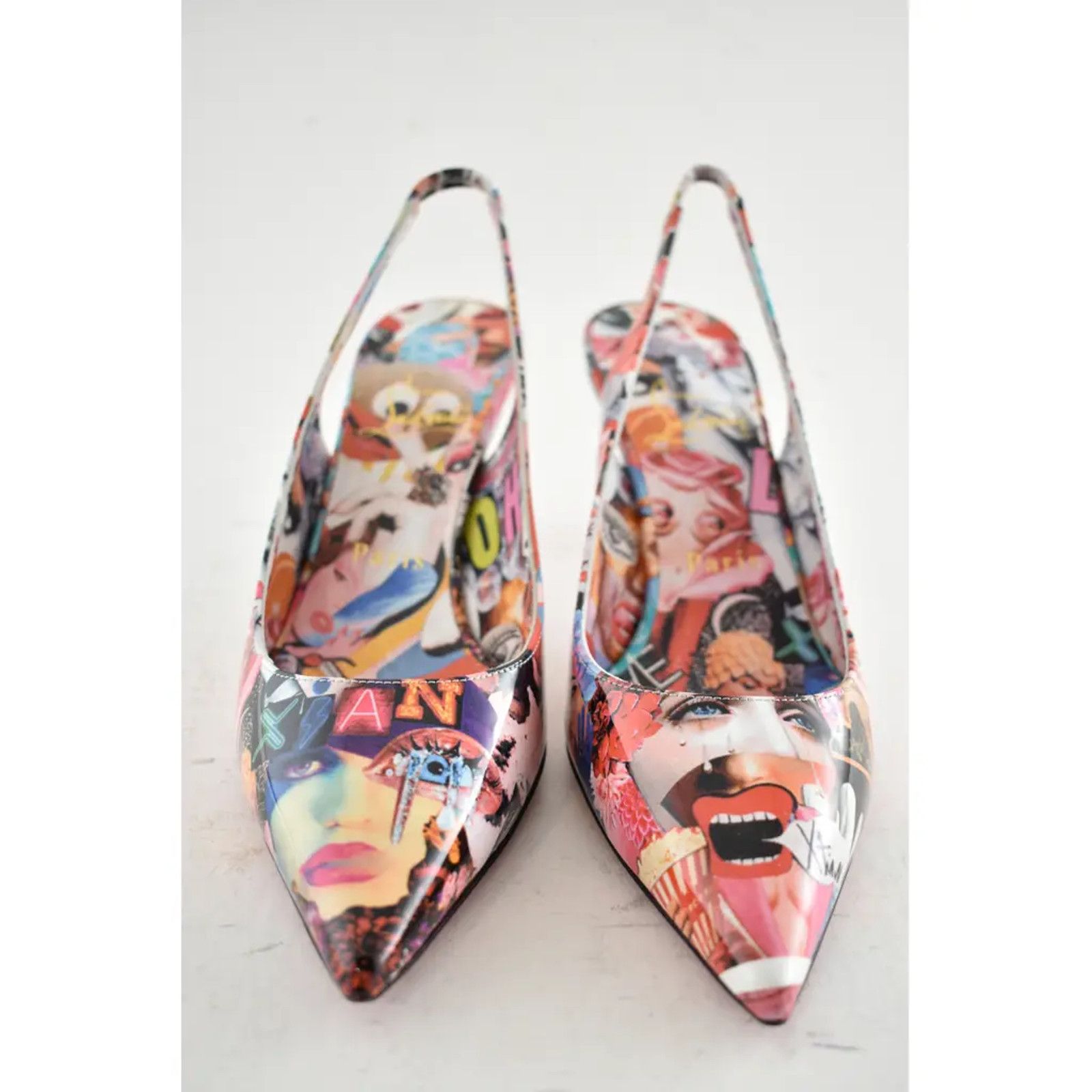 Christian Louboutin Epic Sling 70 Patent OH Xtian Black Slingback Heel Pump 36 Size US 6 / IT 36 - 5 Thumbnail