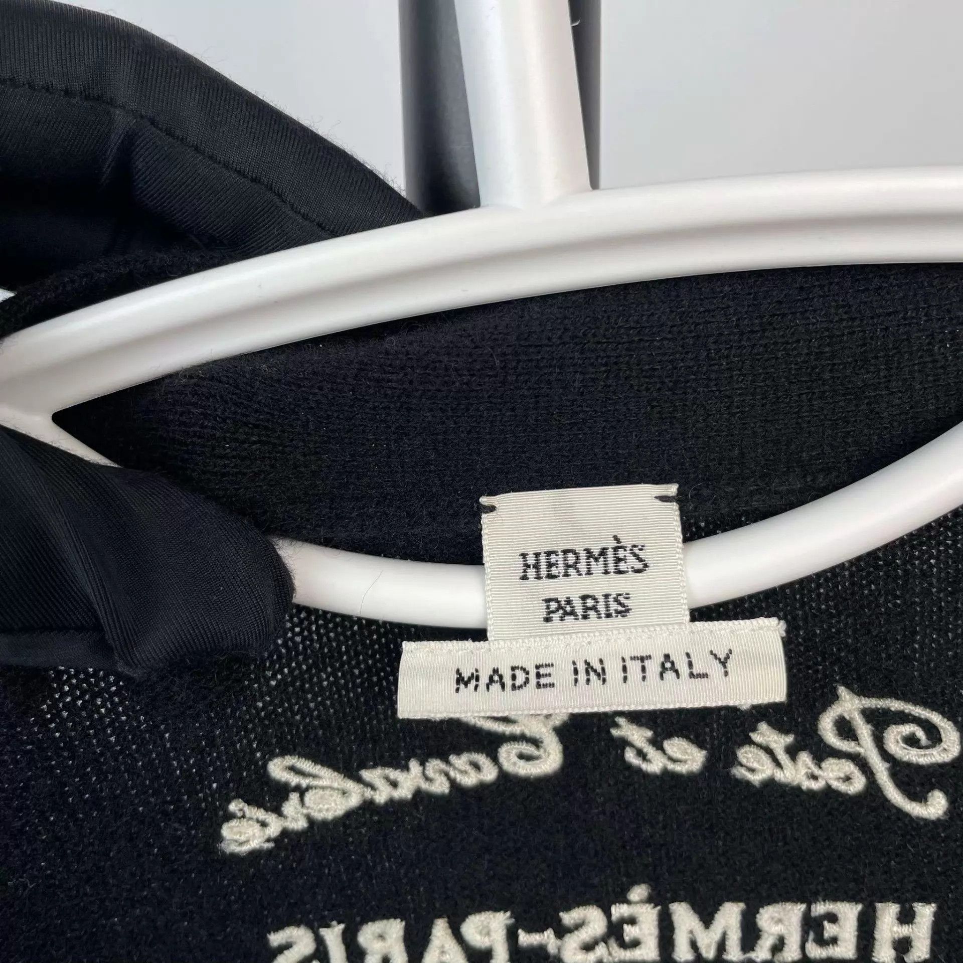 Hermes Hermès cashmere knit coat 38 black 95 New Size S / US 4 / IT 40 - 3 Thumbnail