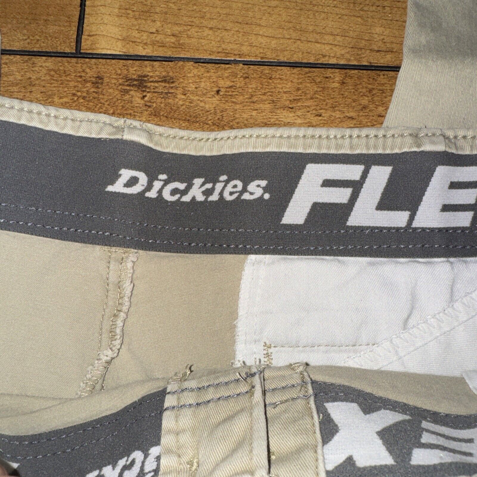 Carhartt × Dickies × Vintage Dickies Flex Chino Pants Khaki 36x31 Workwear Punker Classic Size US 36 / EU 52 - 5 Thumbnail