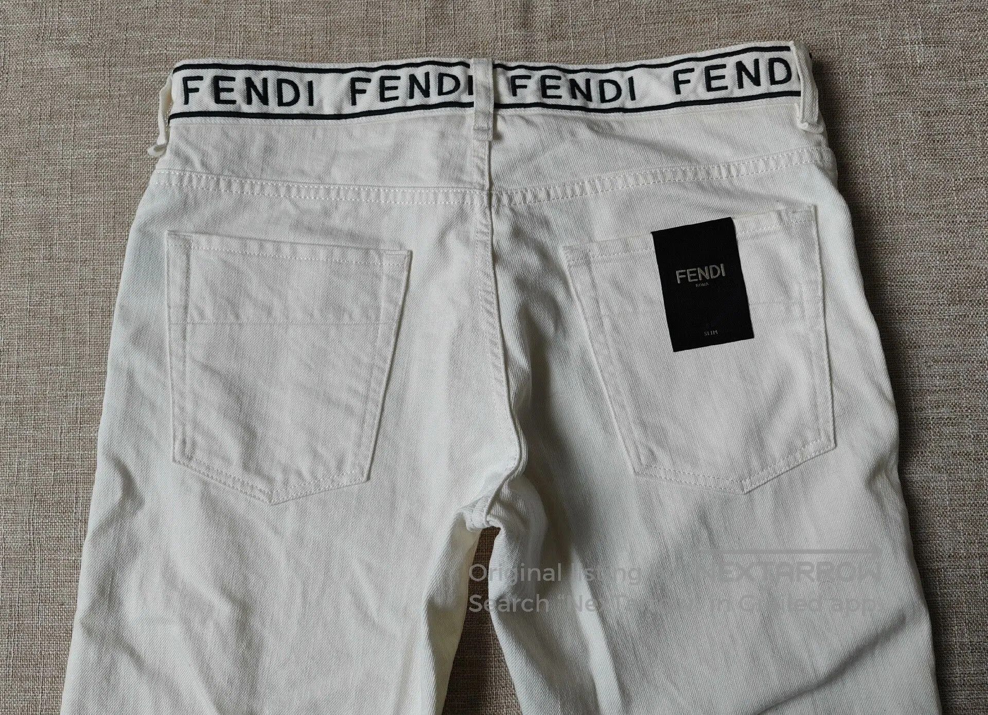 Fendi Fendi Men's White Casual Jeans. Size US 34 / EU 50 - 7 Thumbnail