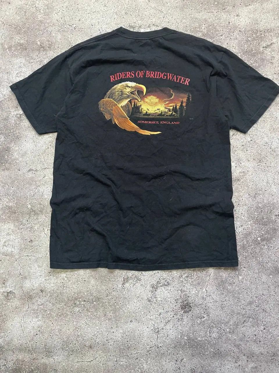 Harley Davidson Vintage Harley Davidson Motorcycles XL Black T Shirt Size US XL / EU 56 / 4 - 2 Thumbnail