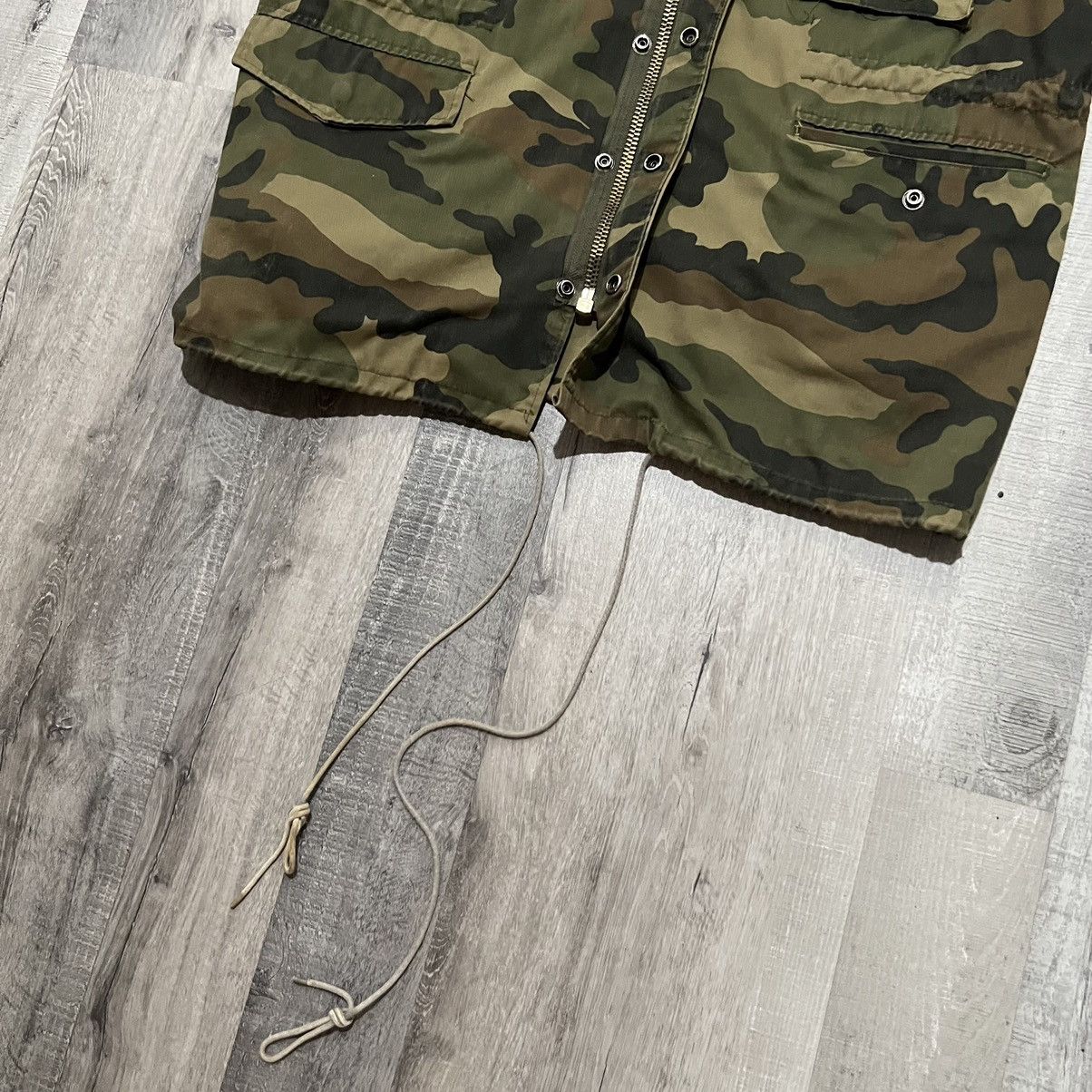 Vintage VTG 80s Duck Bay Camo Hunting Military Field Jacket Size US L / EU 52-54 / 3 - 5 Thumbnail