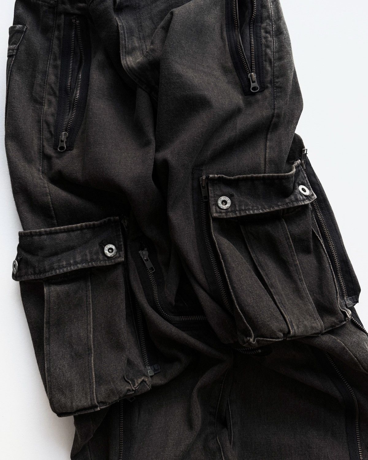 PPFM PPFM MULTI-POCKET CARGO JEANS Size US 33 - 6 Thumbnail