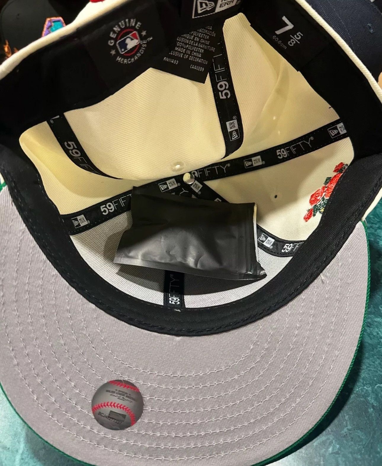 New Era New Era 59FIFTY Houston Astros Fitted Cream Green Size ONE SIZE - 4 Thumbnail