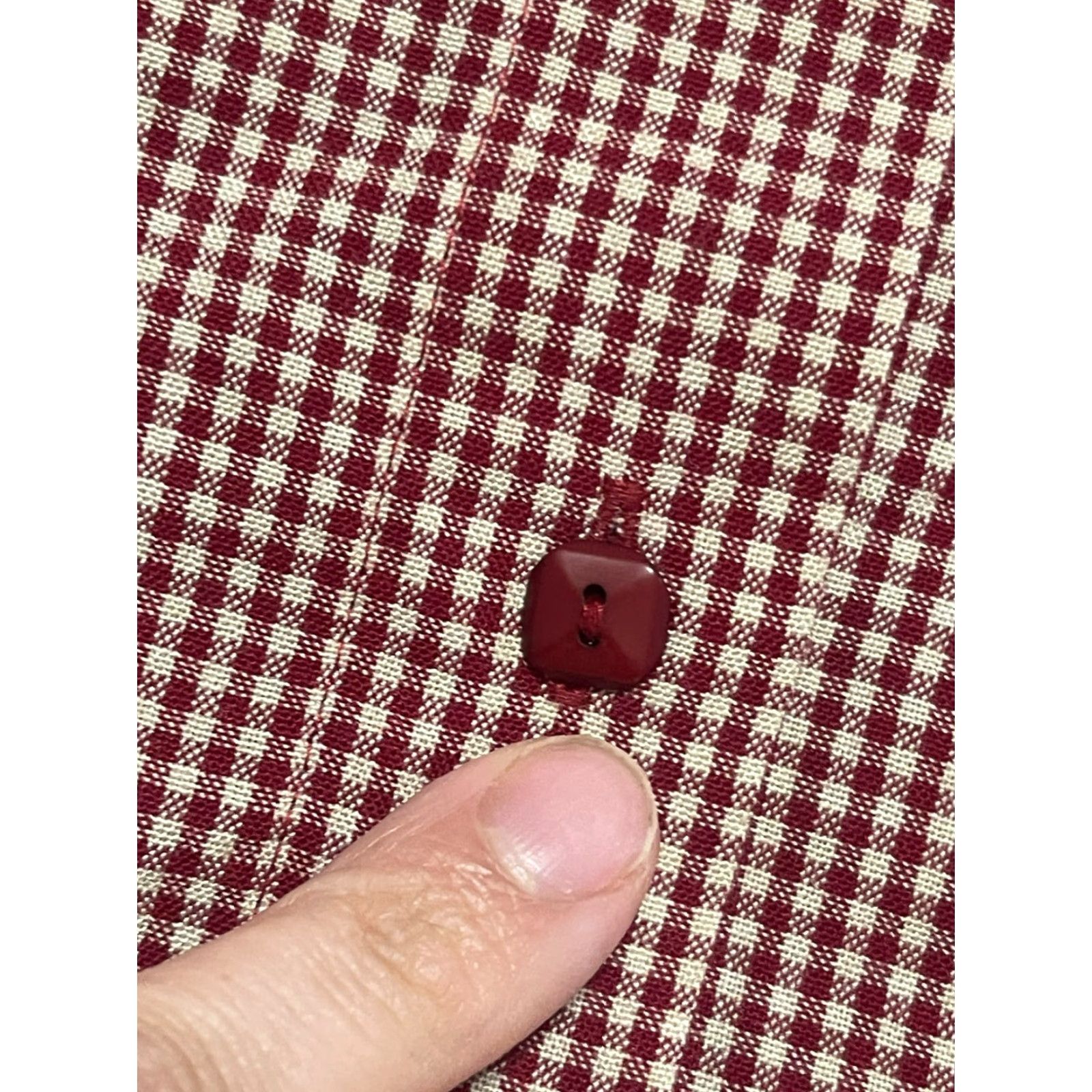 Vintage Christopher & Banks Shirt Women’s L Red White Long Sleeve Button Up Size L / US 10 / IT 46 - 6 Thumbnail