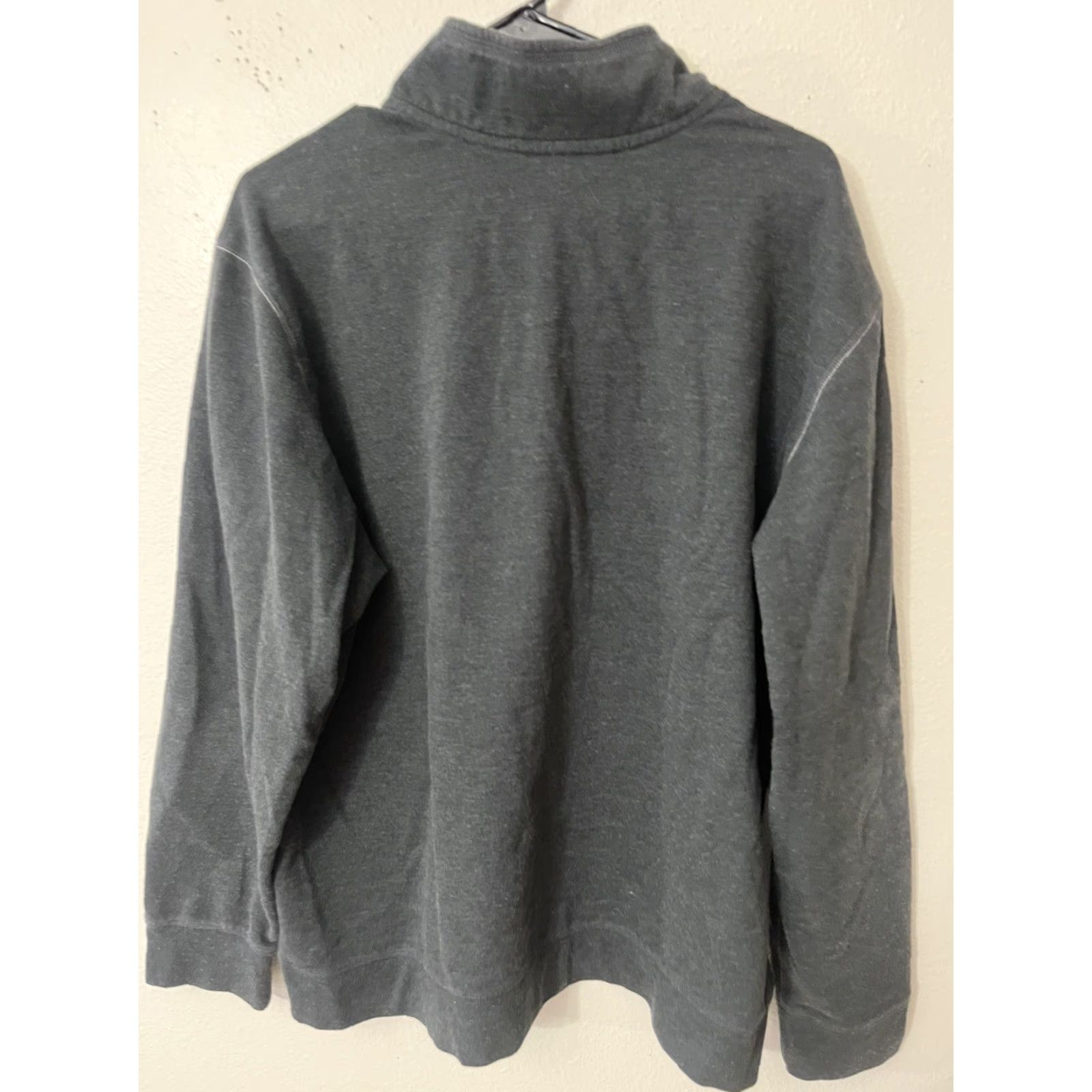 Eddie Bauer Eddie Bauer Pullover Mens XL Gray 1/4 Zip Fleece Mock Neck Long Sleeve Shirt Sweater Outdoors Size US XL / EU 56 / 4 - 3 Thumbnail