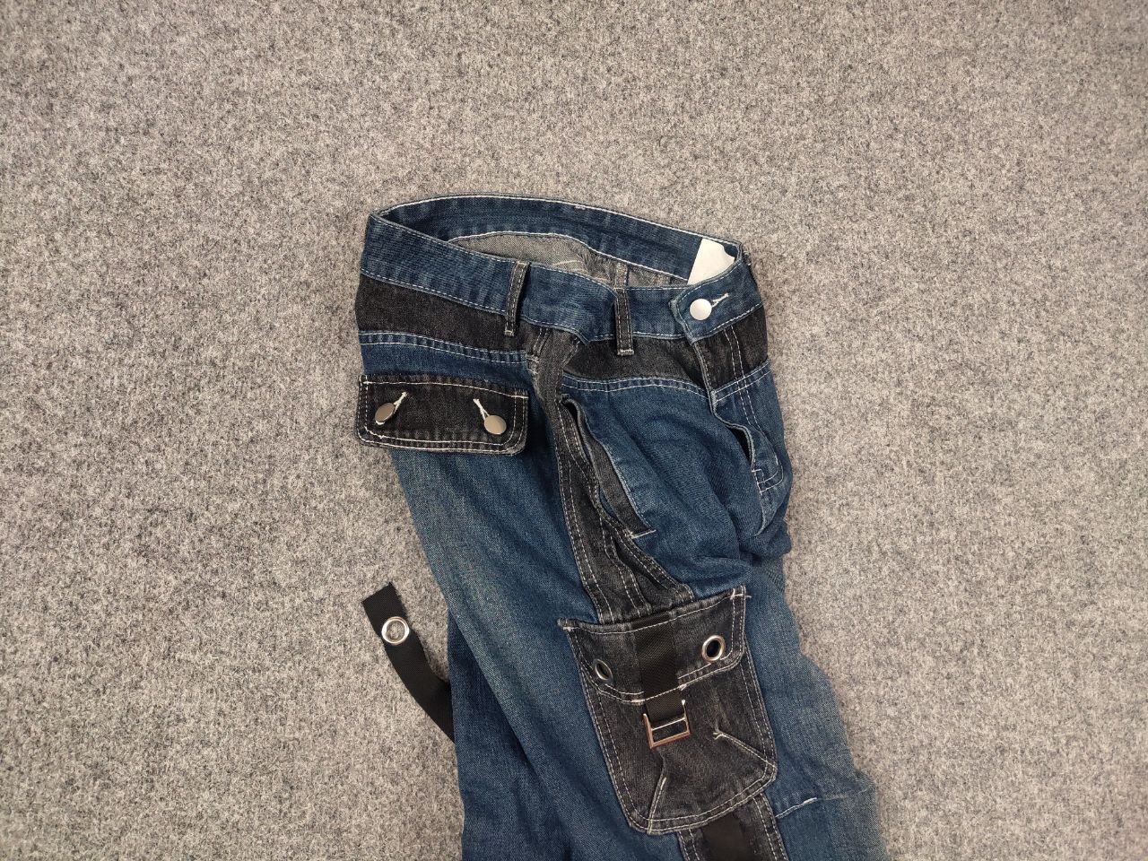 If Six Was Nine Vintage if six was nine y2k LGB Cargo Bondage Jeans Flared Size US 30 / EU 46 - 4 Thumbnail