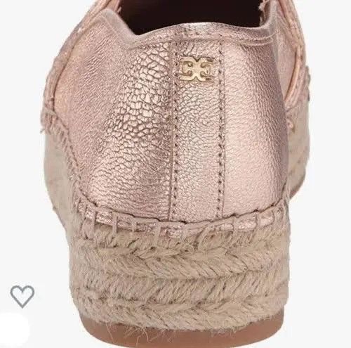 Sam Edelman SAM EDELMAN ROSE GOLD LEATHER CATHERINE ESPADRILLES SZ 7 Size US 7 / IT 37 - 2 Thumbnail