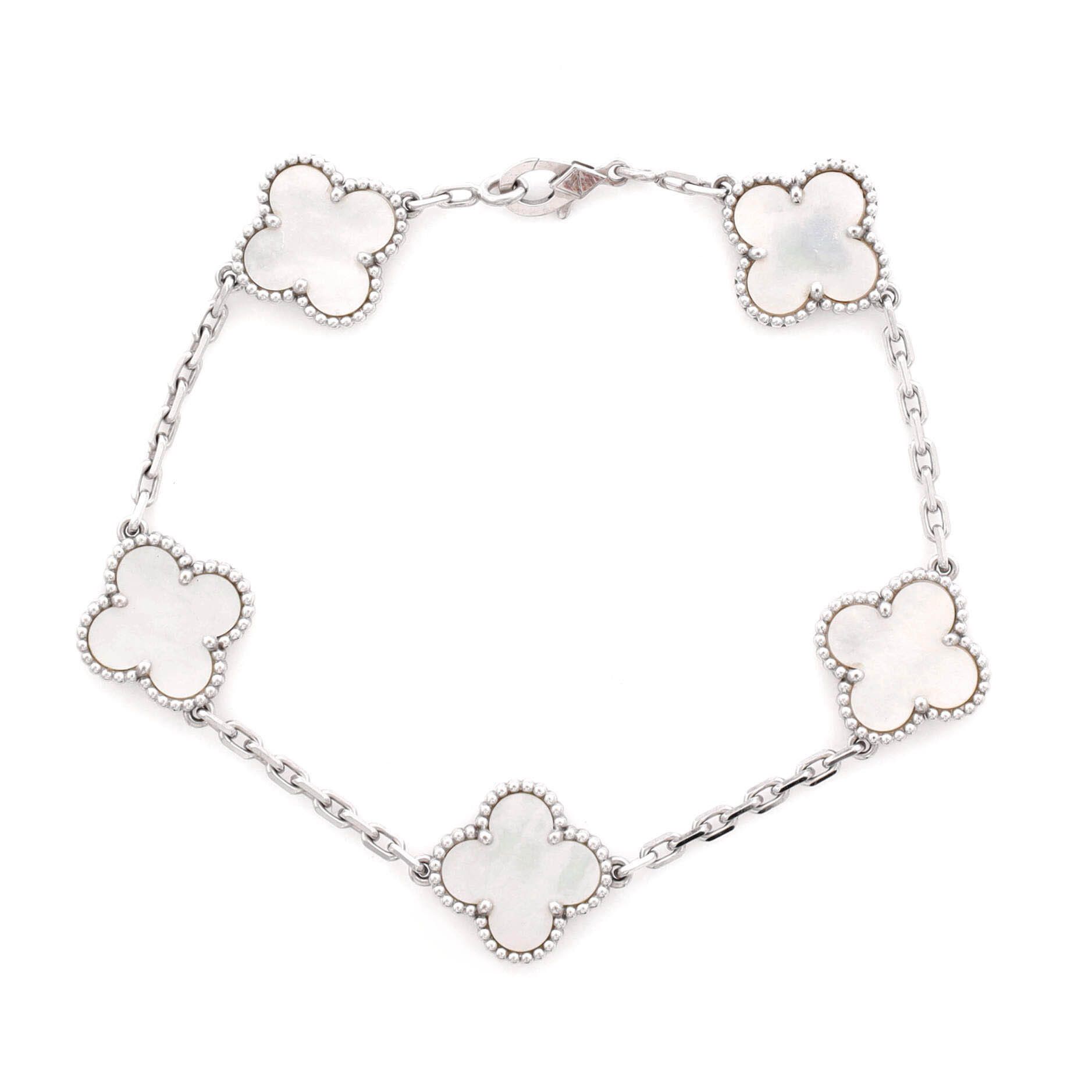Van Cleef & Arpels Vintage Alhambra 5 Motifs Bracelet Size ONE SIZE - 1 Thumbnail