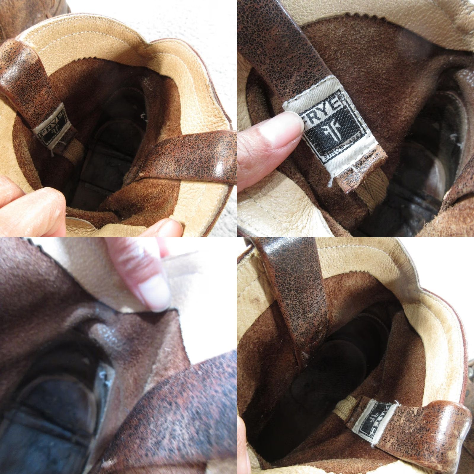 Frye Frye Boots Womens 7.5 Brown Leather Harness Ankle Biker Western Booties Size US 8 / IT 38 - 8 Thumbnail