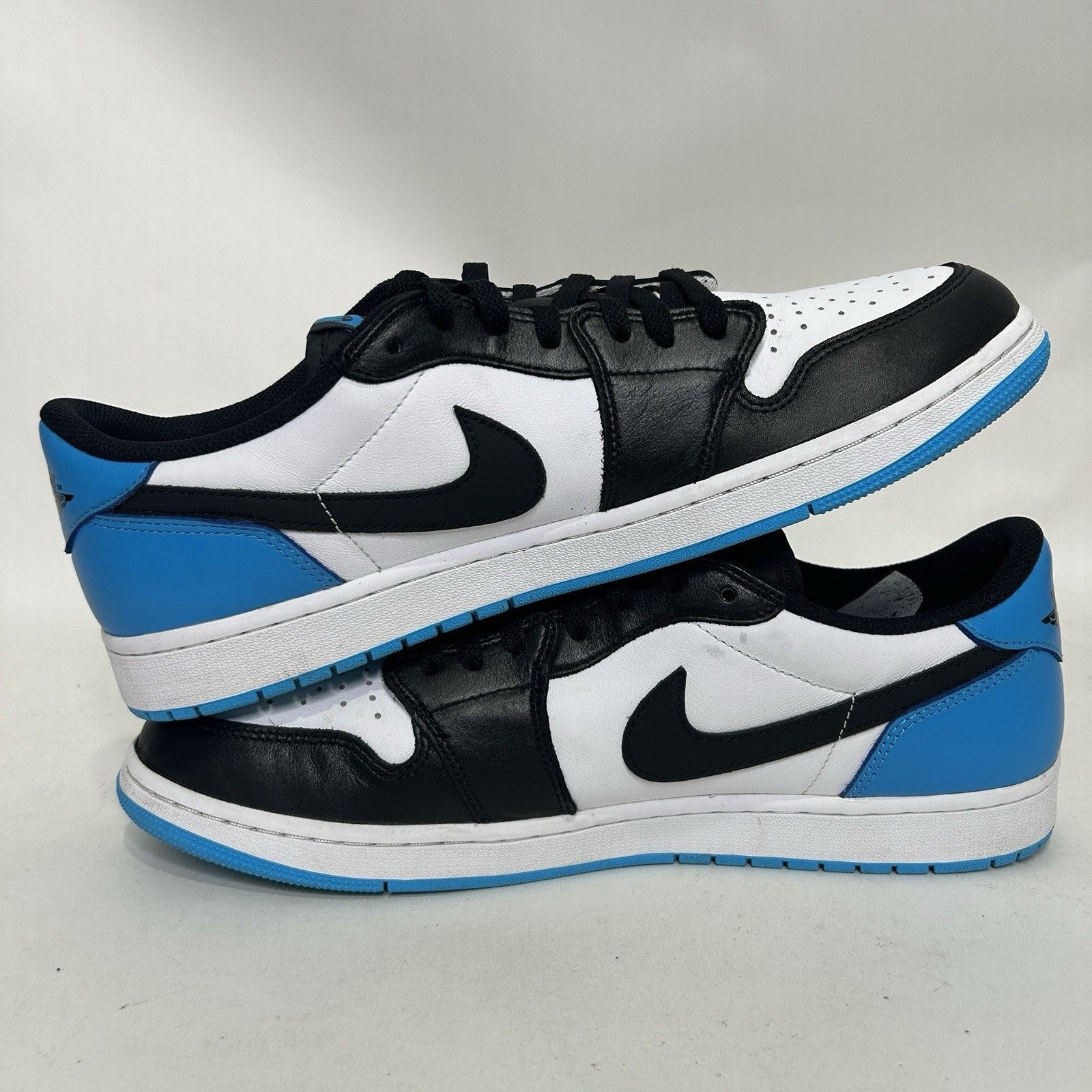 Jordan Brand Nike Air Jordan 1 Low Retro “UNC/Black Powder Blue White” Size US 15 / EU 48 - 3 Thumbnail