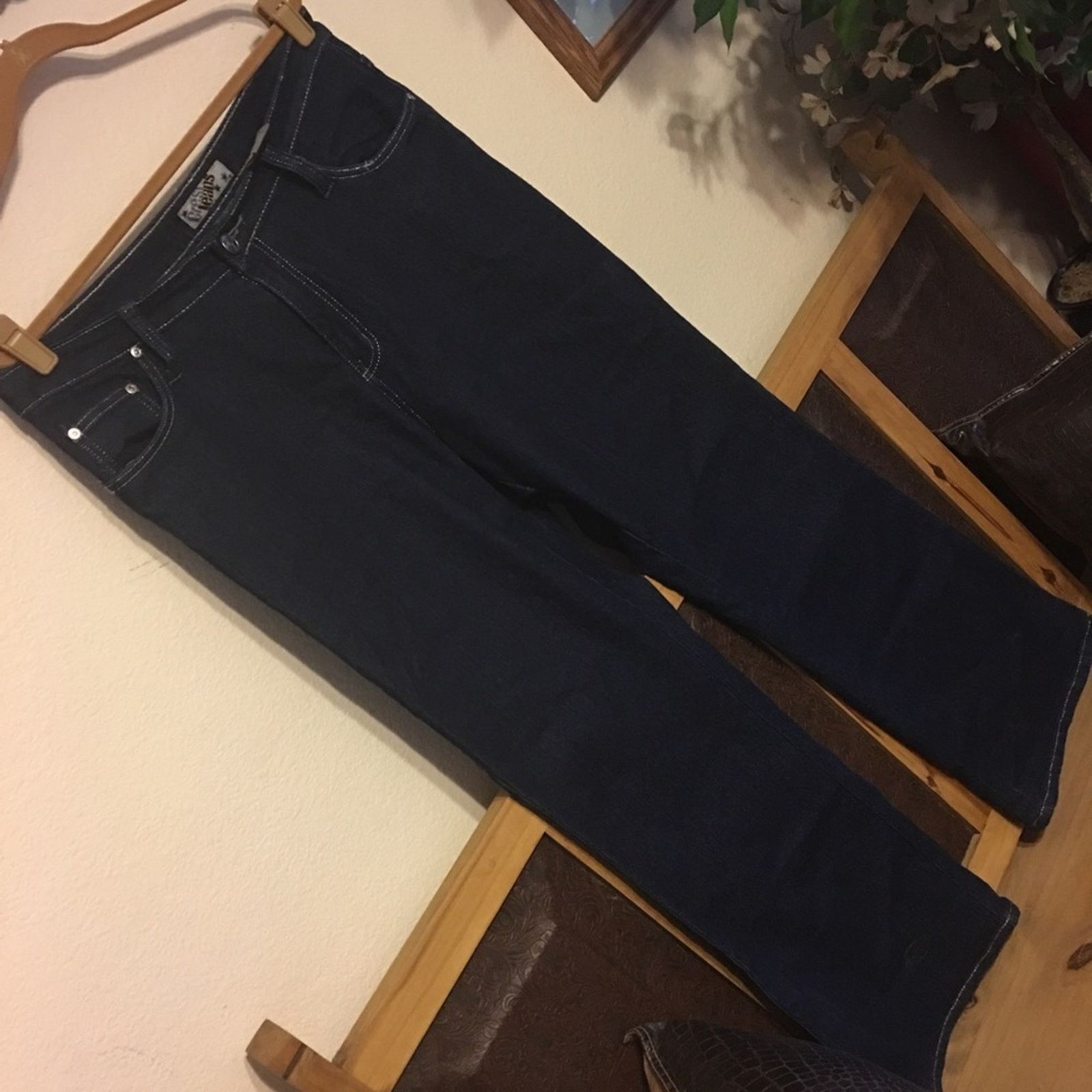 Other Crest Jeans dark blue silver threading 15/16 Size 38" / US 16 / IT 52 - 1 Thumbnail