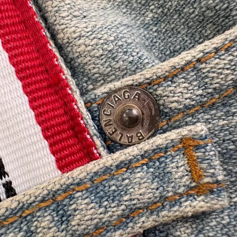 Balenciaga Balenciaga size XS Distressed Destroyed Denim Belted Twill Size US 27 - 7 Thumbnail