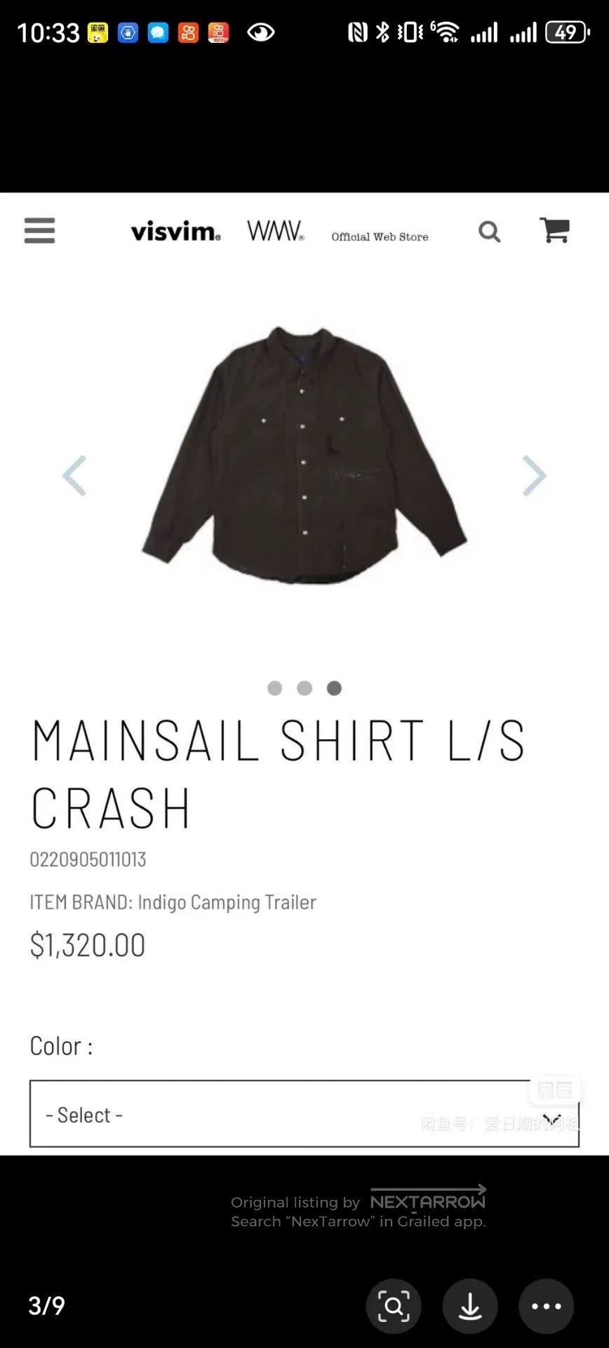 Visvim visvim mainsail long sleeve shirt. Size US L / EU 52-54 / 3 - 7 Thumbnail