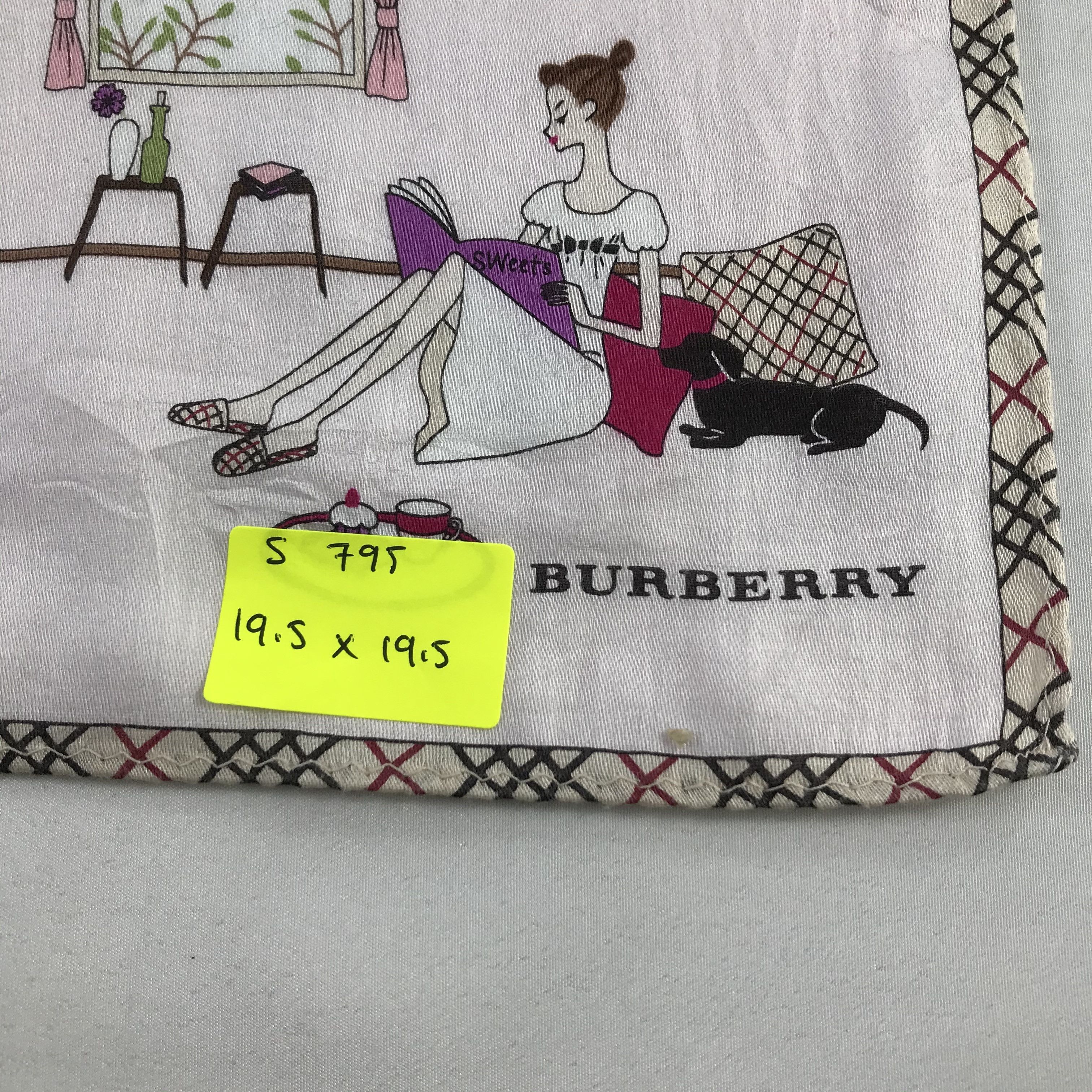 Burberry × Vintage Burberry Bandana / Handkerchief / Neckerchief - S795 Size ONE SIZE - 5 Thumbnail