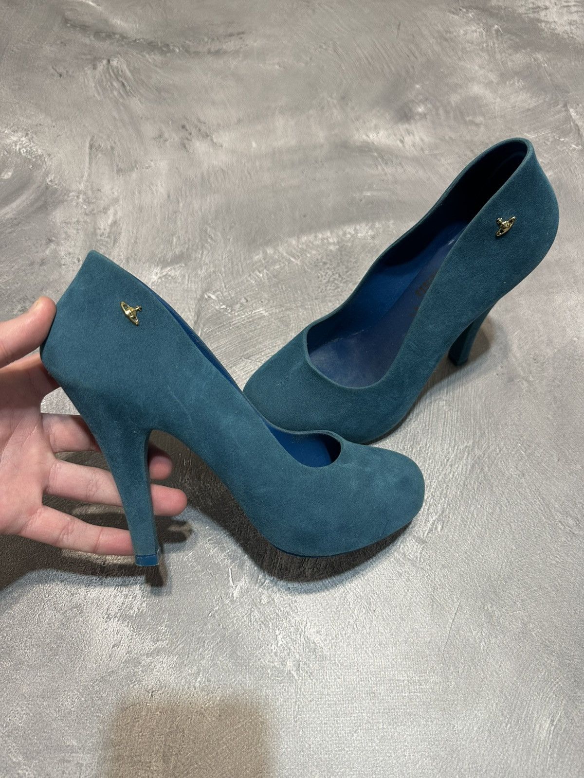 Vivienne Westwood Vivienne Westwood Anglomania Velvet Heels Size US 7.5 / IT 37.5 - 1 Thumbnail