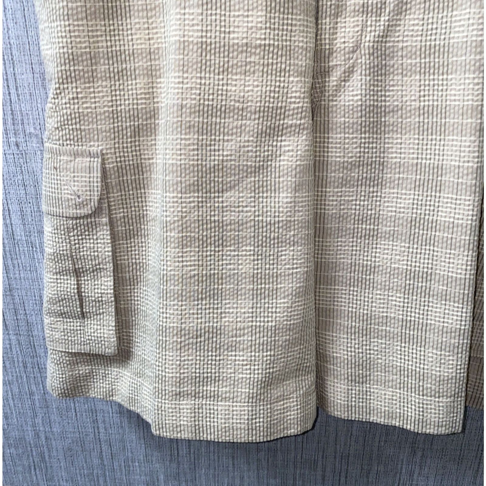 Vintage Elevee Golf Mens Beige Plaid Zip Fly Shorts Size 44 Size US 44 / EU 60 - 3 Thumbnail