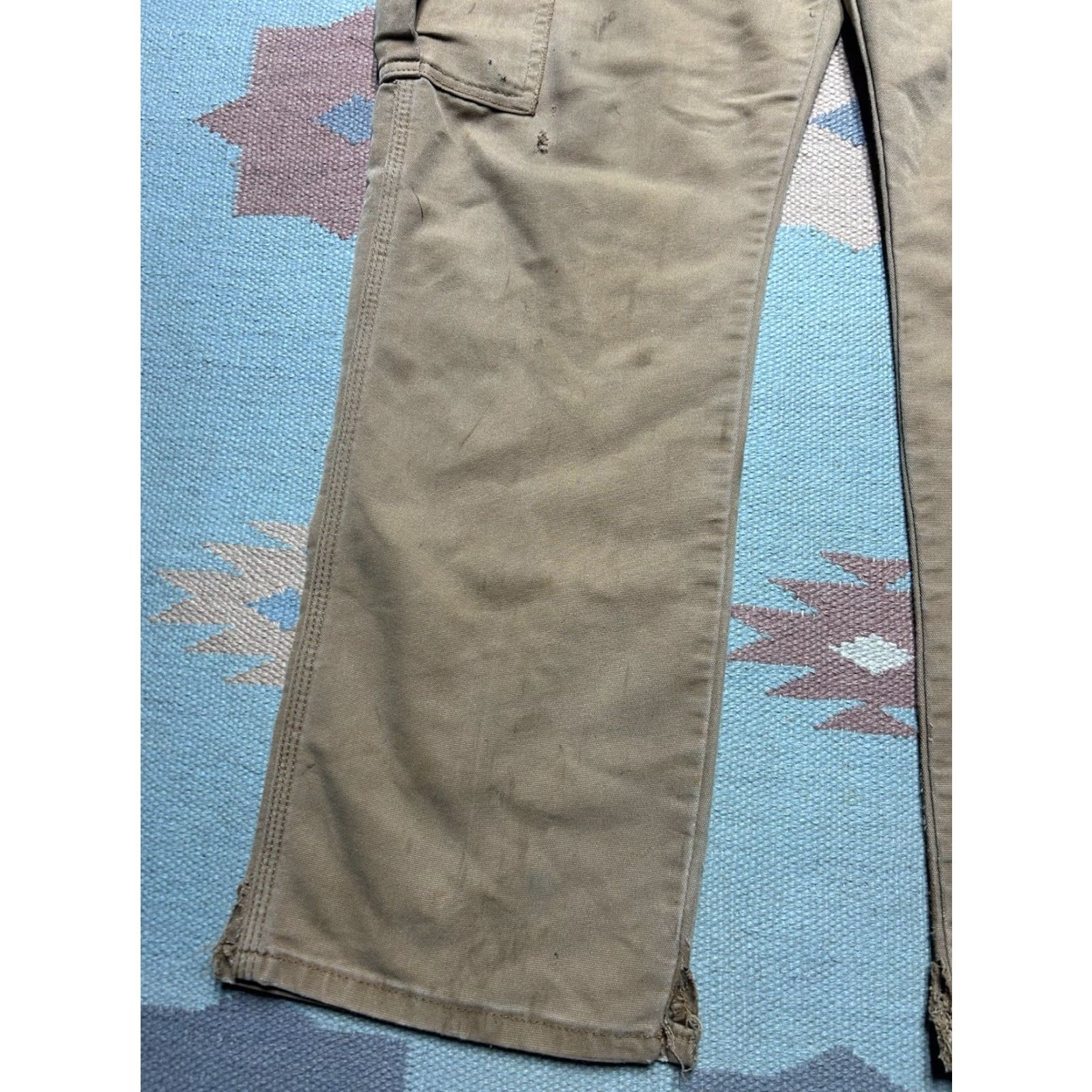 Dickies Dickies Cargo Pants Brown Canvas 38x28 Men Regular Workwear Grunge Skater Style Cargo Pants Size US 38 / EU 54 - 3 Thumbnail