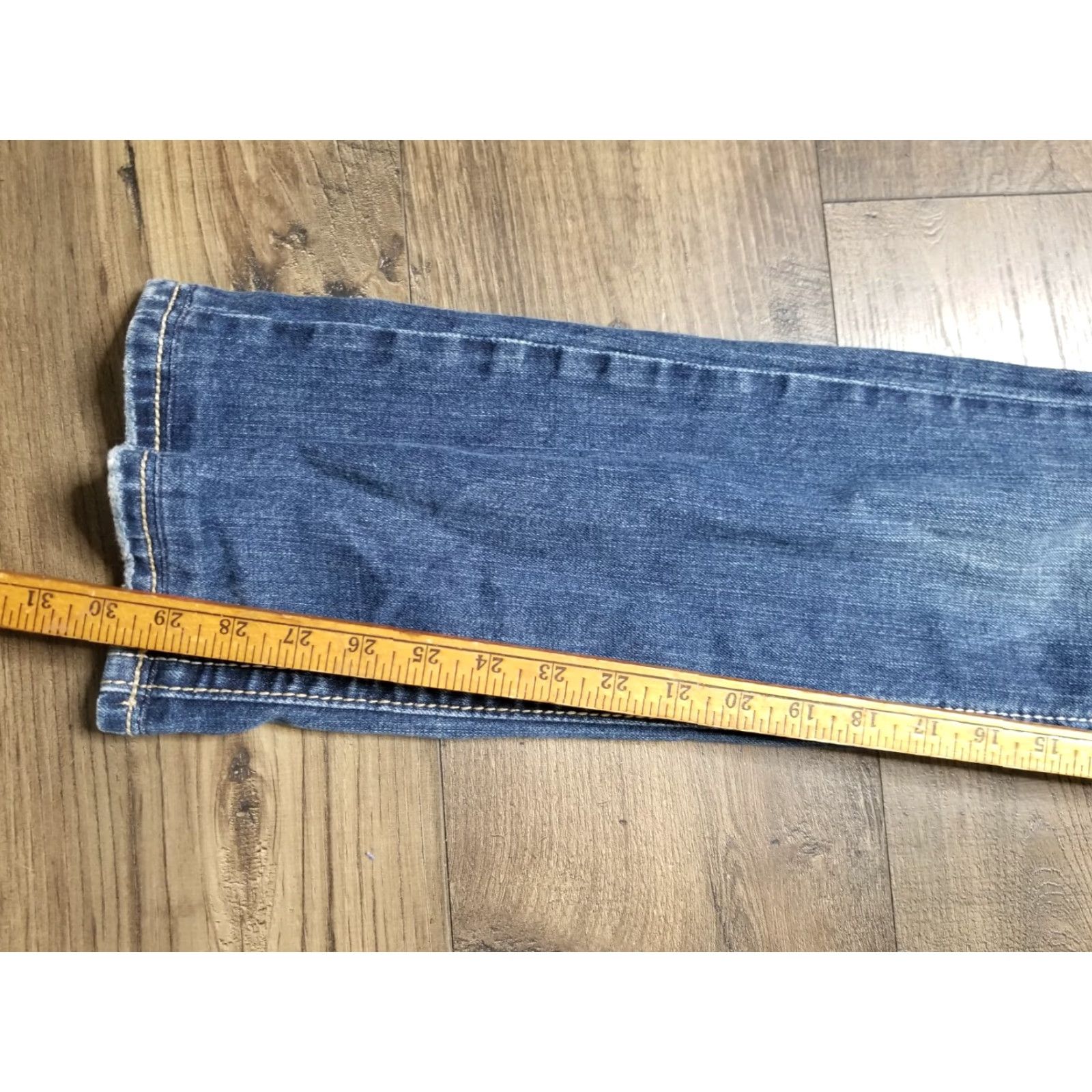 Miss Me VINTAGE Miss Me Denim Jeans Bootcut Women Size 27 Blue Heavy Stitch Designer Size 27" / US 4 / IT 40 - 6 Thumbnail