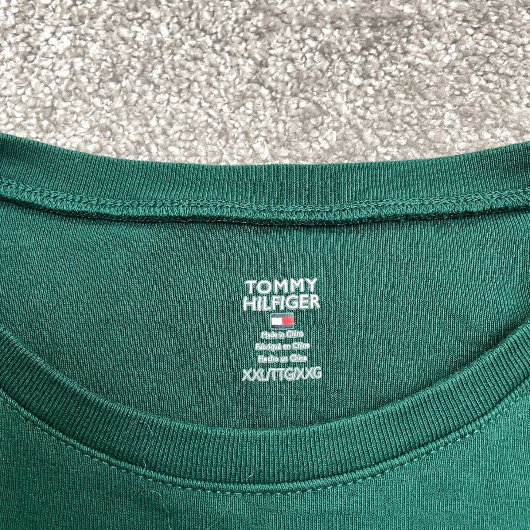 Tommy Hilfiger VINTAGE Tommy Hilfiger Logo T-Shirt Womens 2XL Green Cotton Short Sleeve Crew Casual Size XXL / US 16-18 / IT 52-54 - 5 Thumbnail