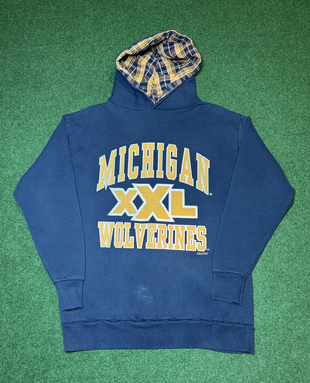 Vintage Vtg 90s Michigan Wolverines Retro College Hoodie Sweatshirt Size US XL / EU 56 / 4 - 1 Thumbnail