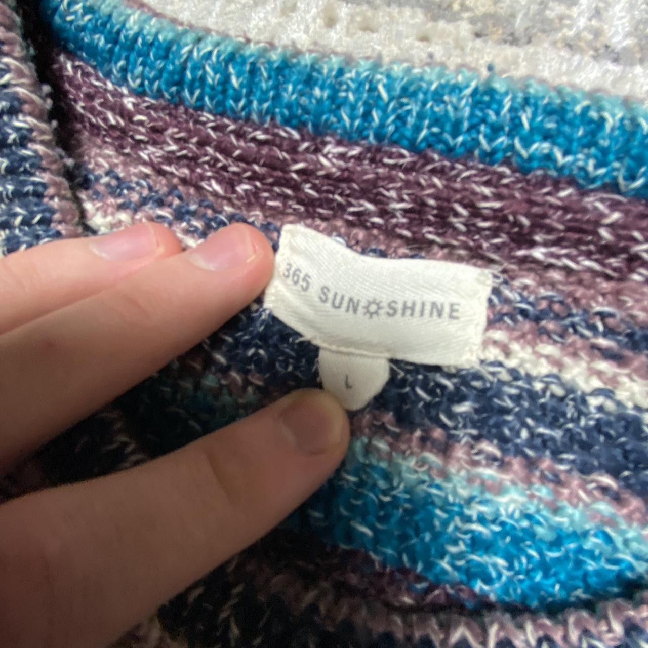 Vintage Retro Striped Knit Sweater Multi L Size L / US 10 / IT 46 - 4 Thumbnail